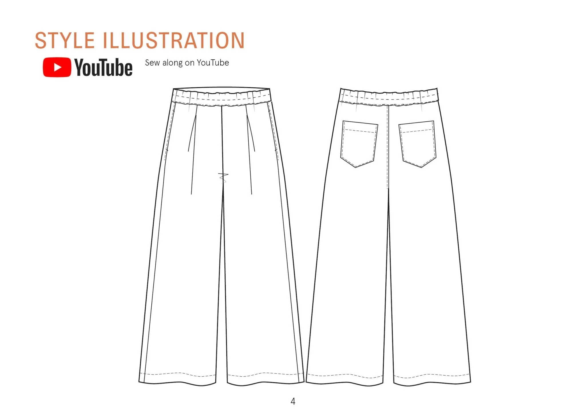 Palazzo Pants Paper Pattern - Wardrobe by Me - Image 10