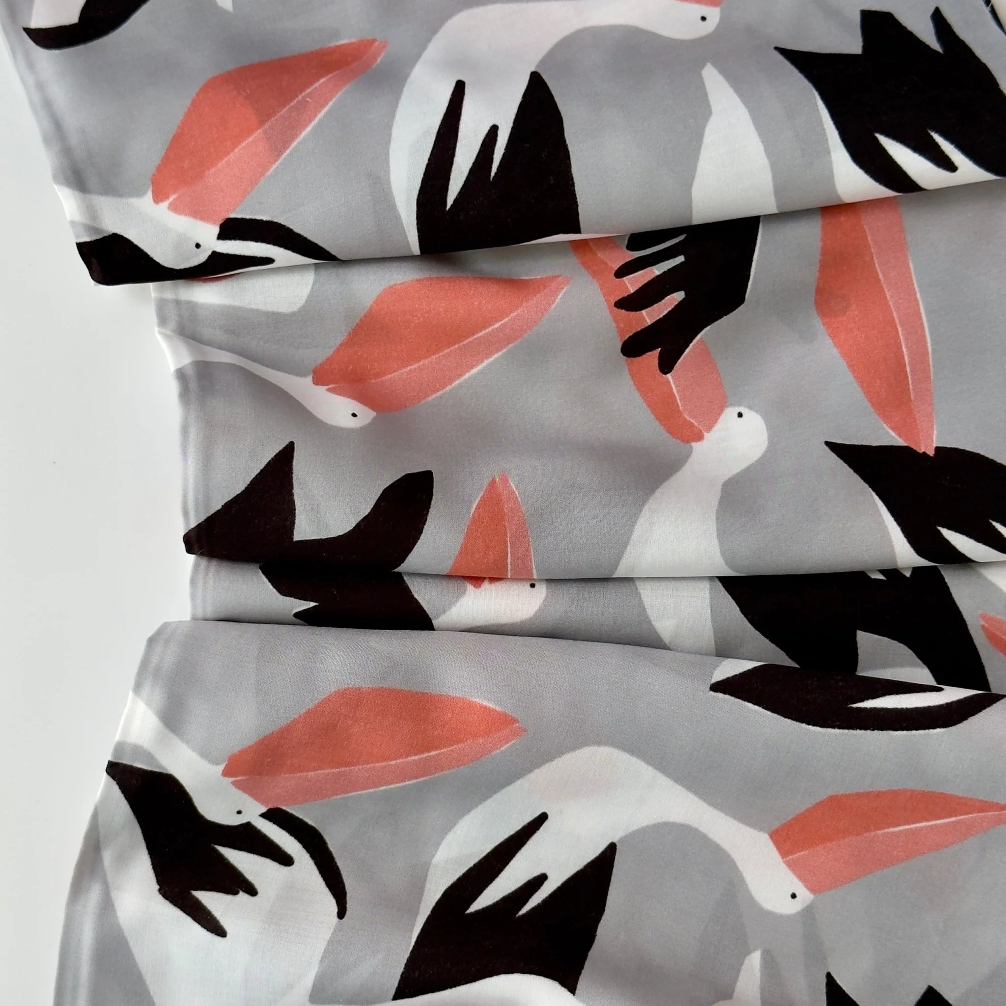 Pelicans - Coexisting - Ophelia Pang - Cloud 9 Fabrics - Modal Rayon - Image 2