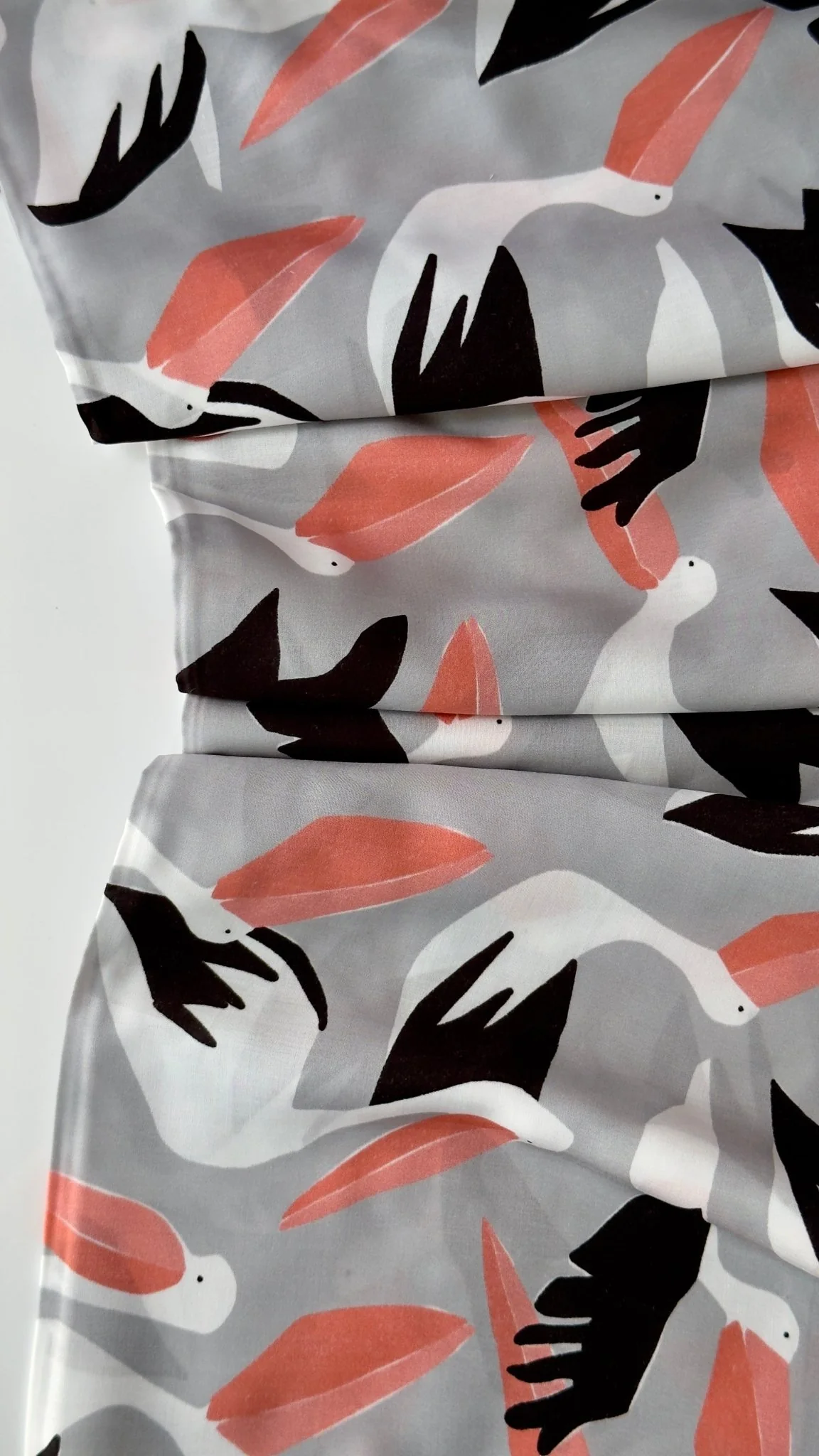 Pelicans - Coexisting - Ophelia Pang - Cloud 9 Fabrics - Modal Rayon - Image 4