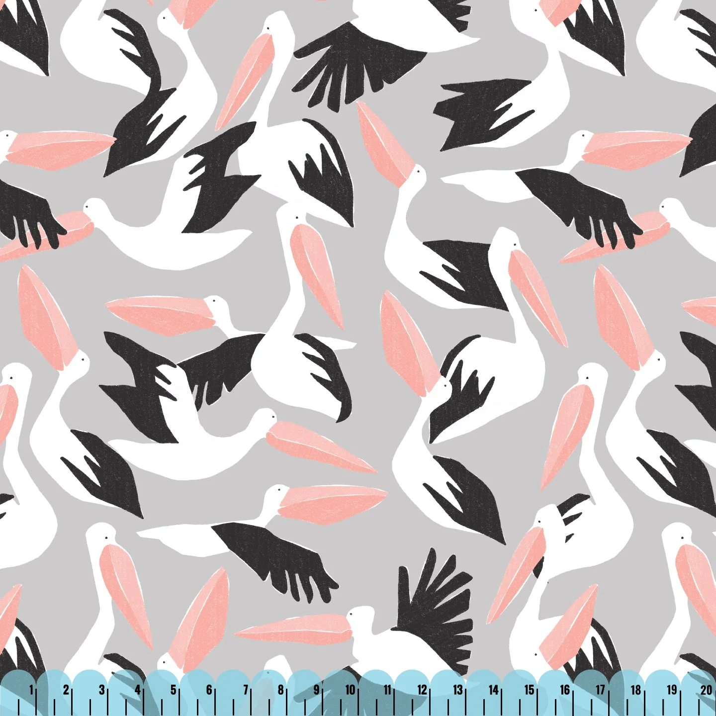 Pelicans - Coexisting - Ophelia Pang - Cloud 9 Fabrics - Modal Rayon - Image 7