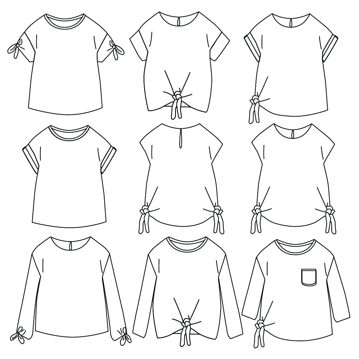 Peony Top Sewing Pattern - Girls 3/12Y - Ikatee - Image 3