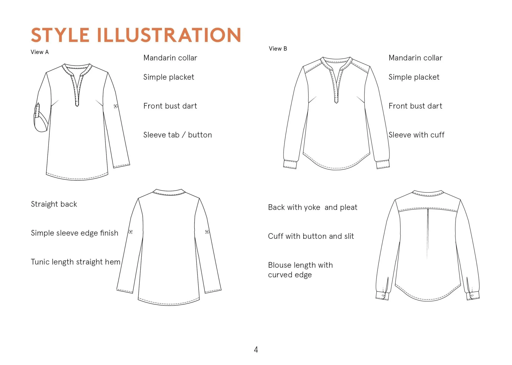 Perfect Tunic Womens Paper Pattern - Wardrobe by Me - Image 7