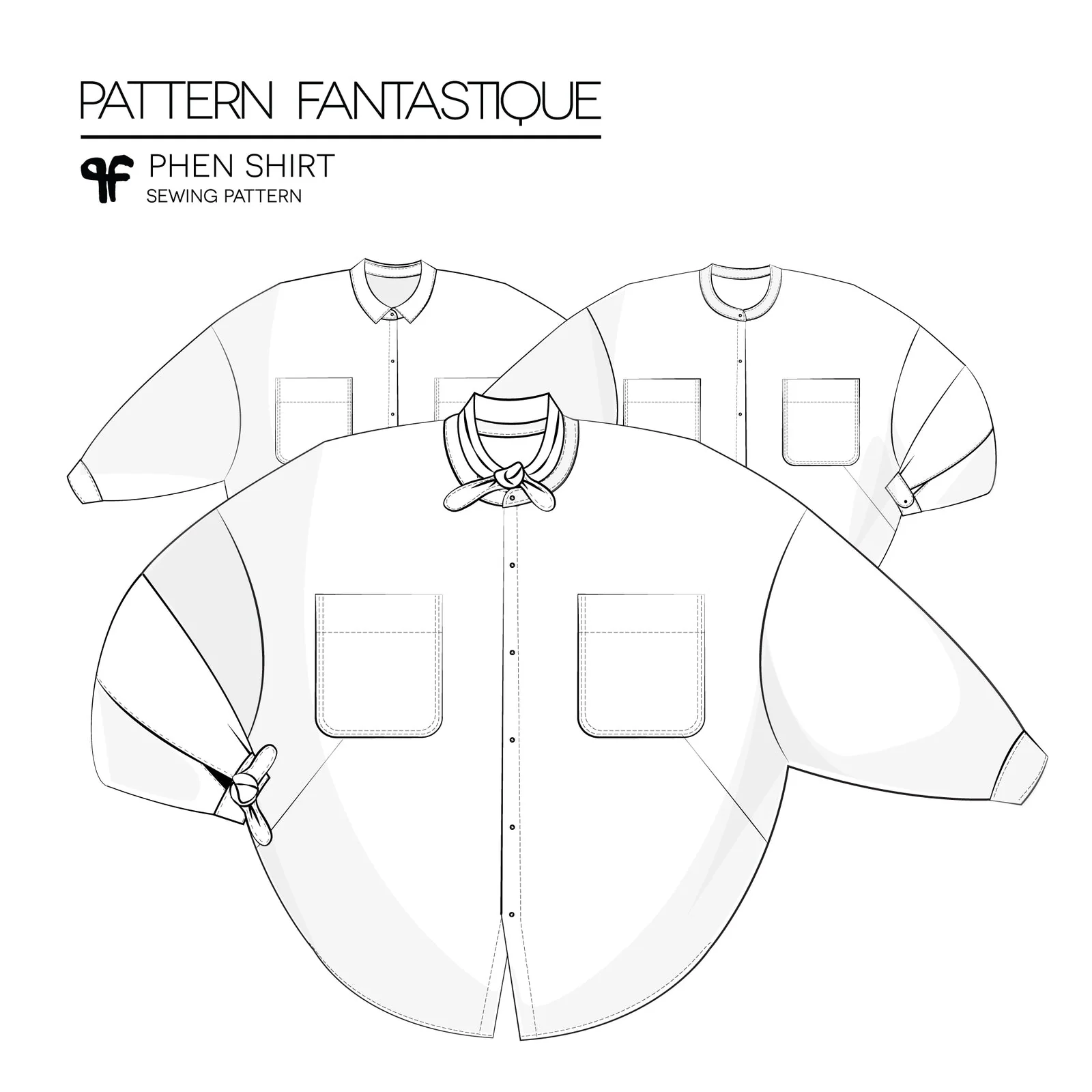 Phen Shirt - Sewing Pattern - Pattern Fantastique - Image 8