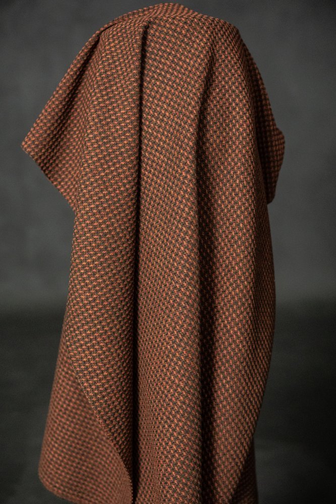 Pink Peppercorn Textured Wool Coating - Merchant & Mills - Image 2