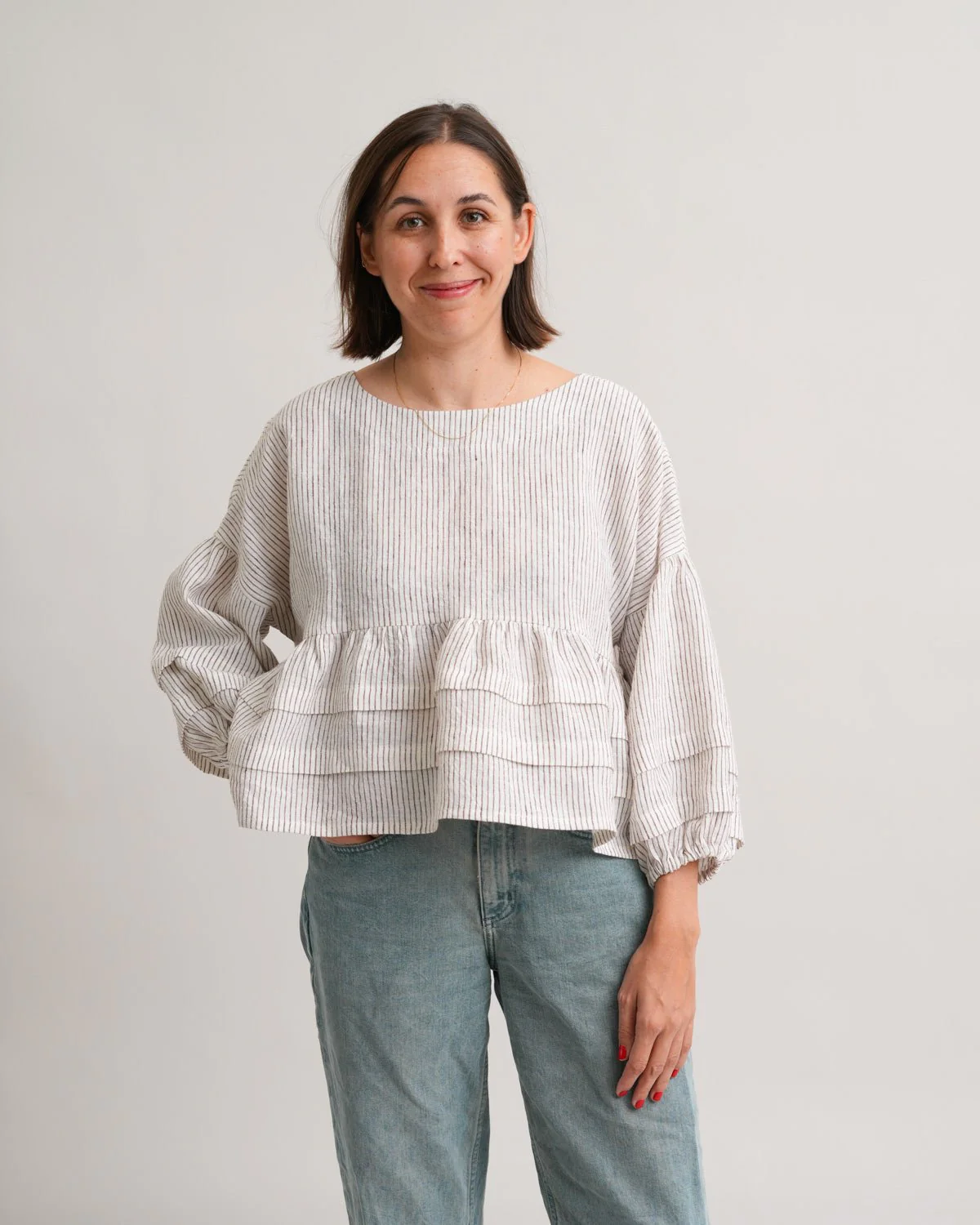 Pintuck Blouse PDF Pattern - Matchy Matchy Sewing Club - Image 10