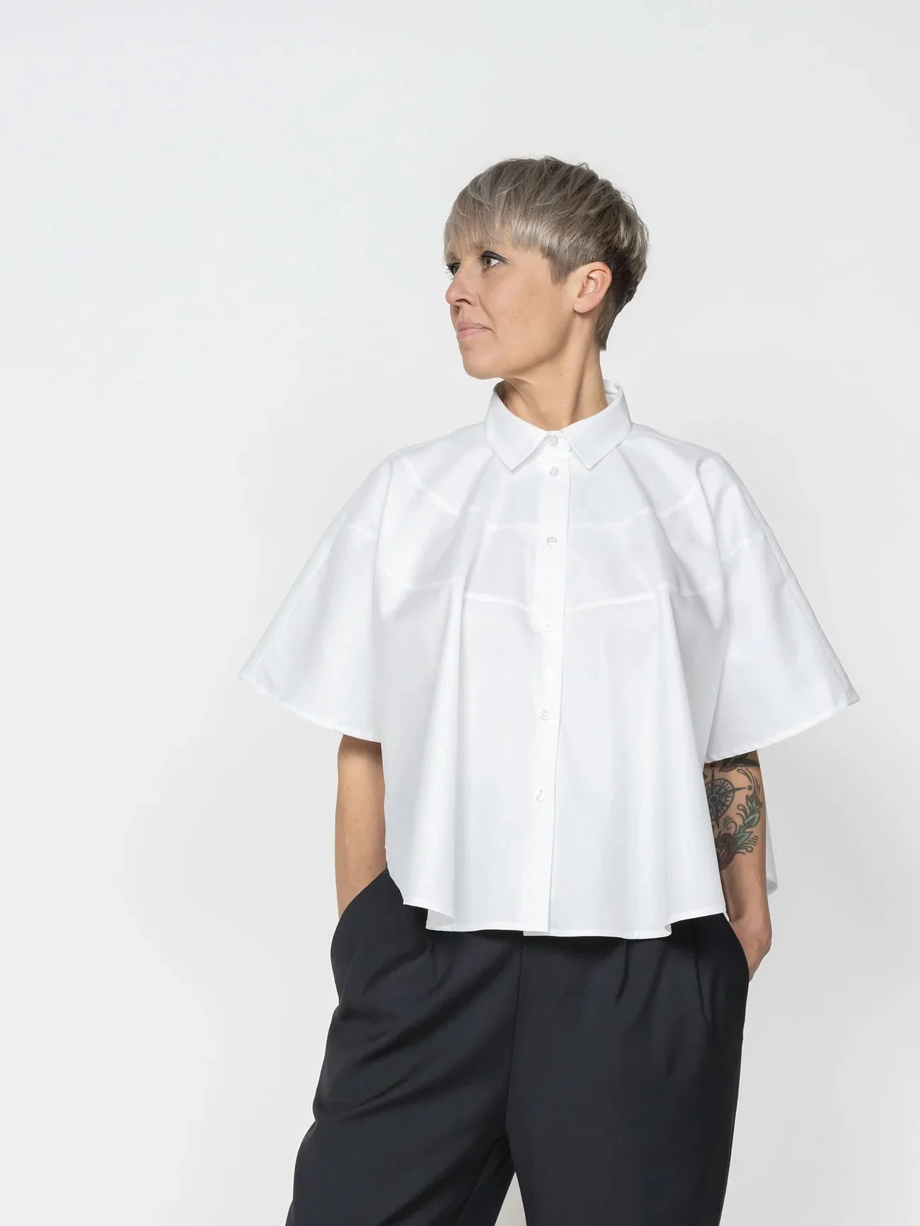 Poncho Shirt Pattern - The Assembly Line -XS3XL