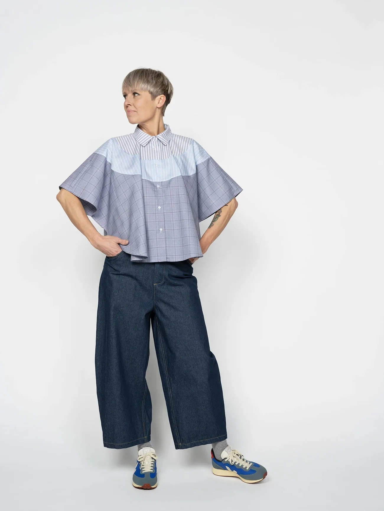 Poncho Shirt Pattern - The Assembly Line -XS3XL - Image 3