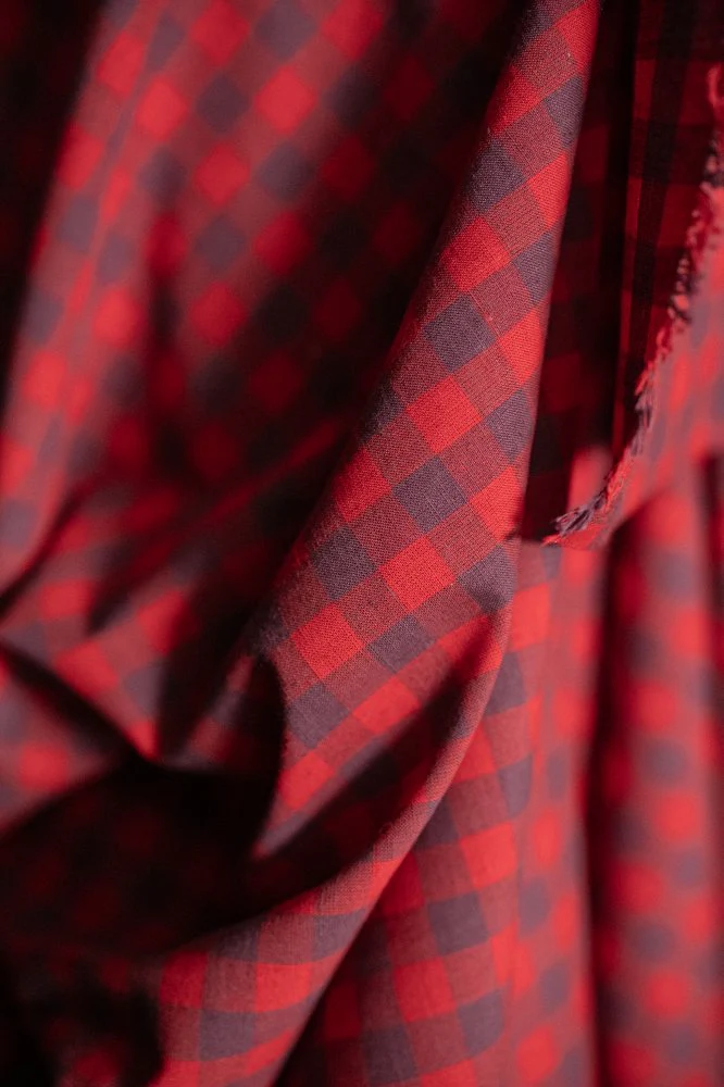 Popette Organic Cotton Linen Gingham - Merchant & Mills - Image 3
