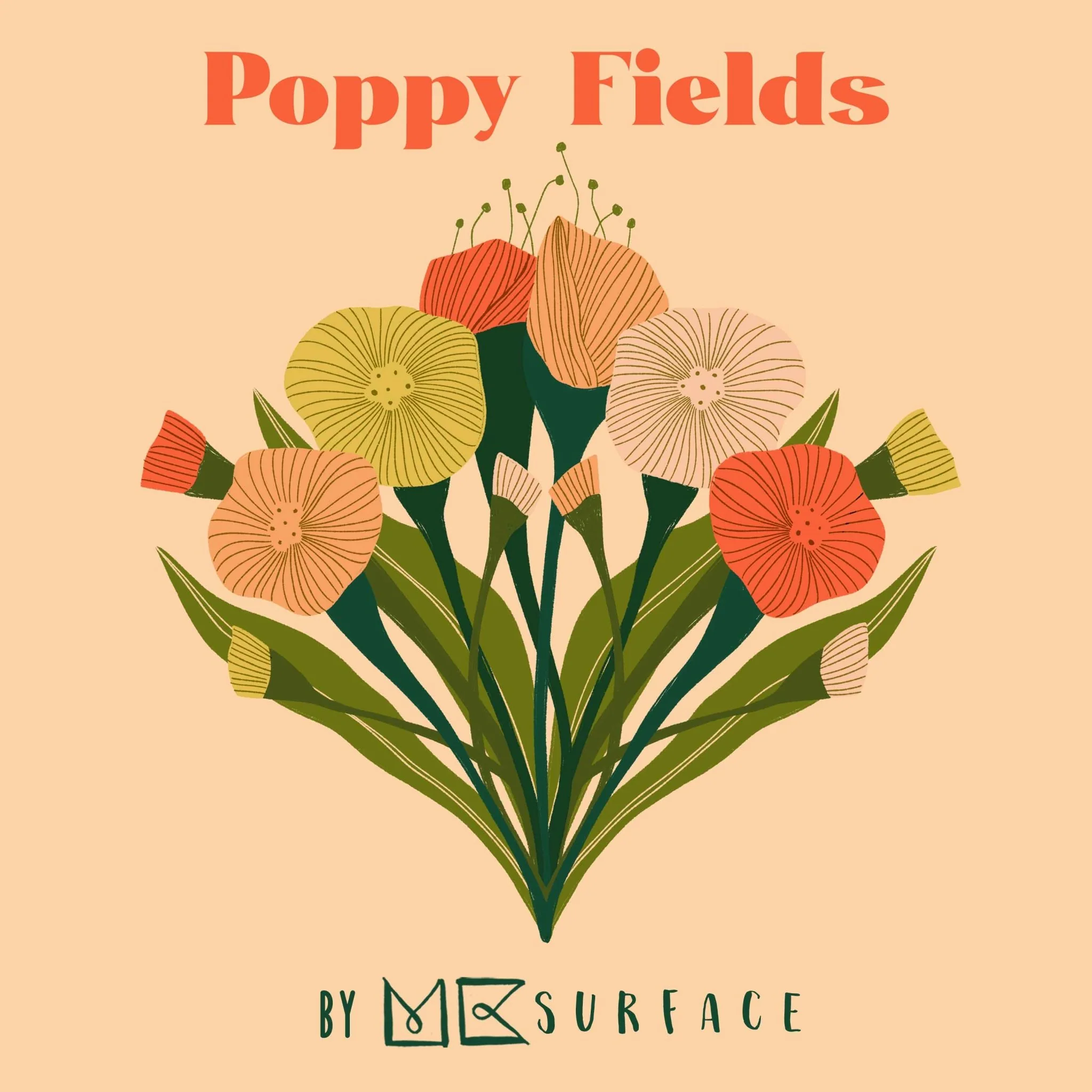 Poppy Plaid - Red - Poppy Fields - MK Surface - Cloud 9 Fabrics - Poplin - Image 3