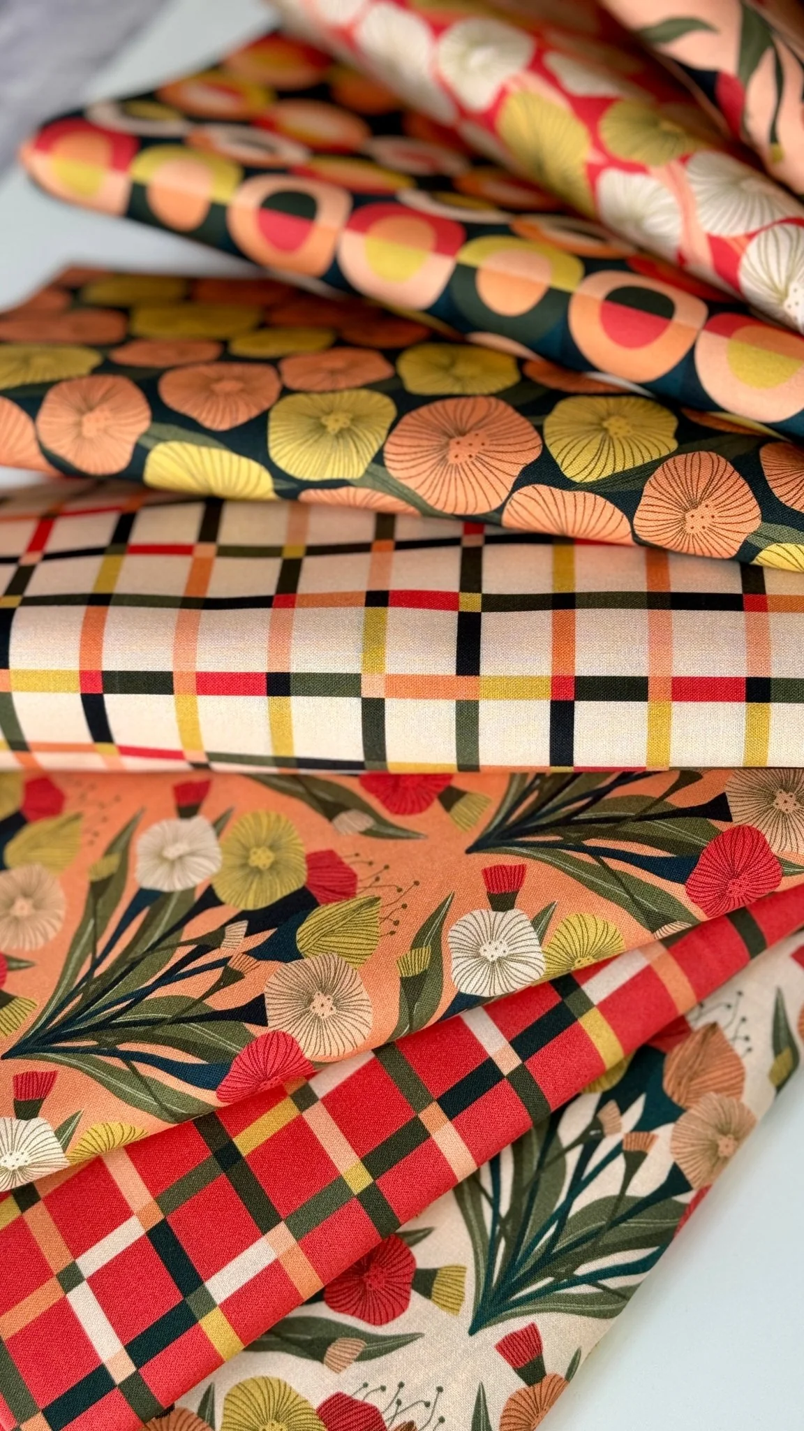 Poppy Stripe - Poppy Fields - MK Surface - Cloud 9 Fabrics - Poplin - Image 5