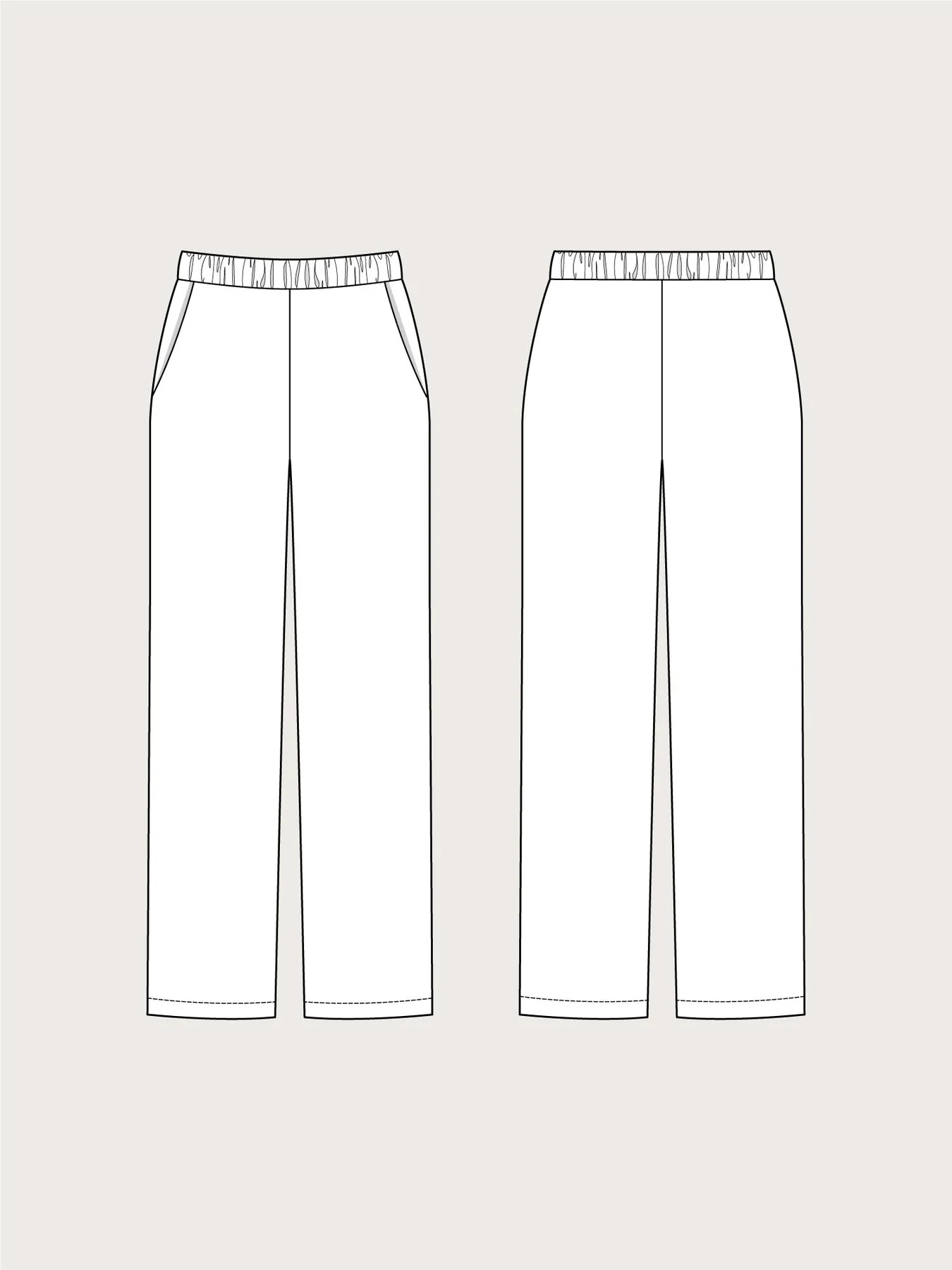 Pull On Trousers (Mens & Womens) Pattern - The Assembly Line - Image 8
