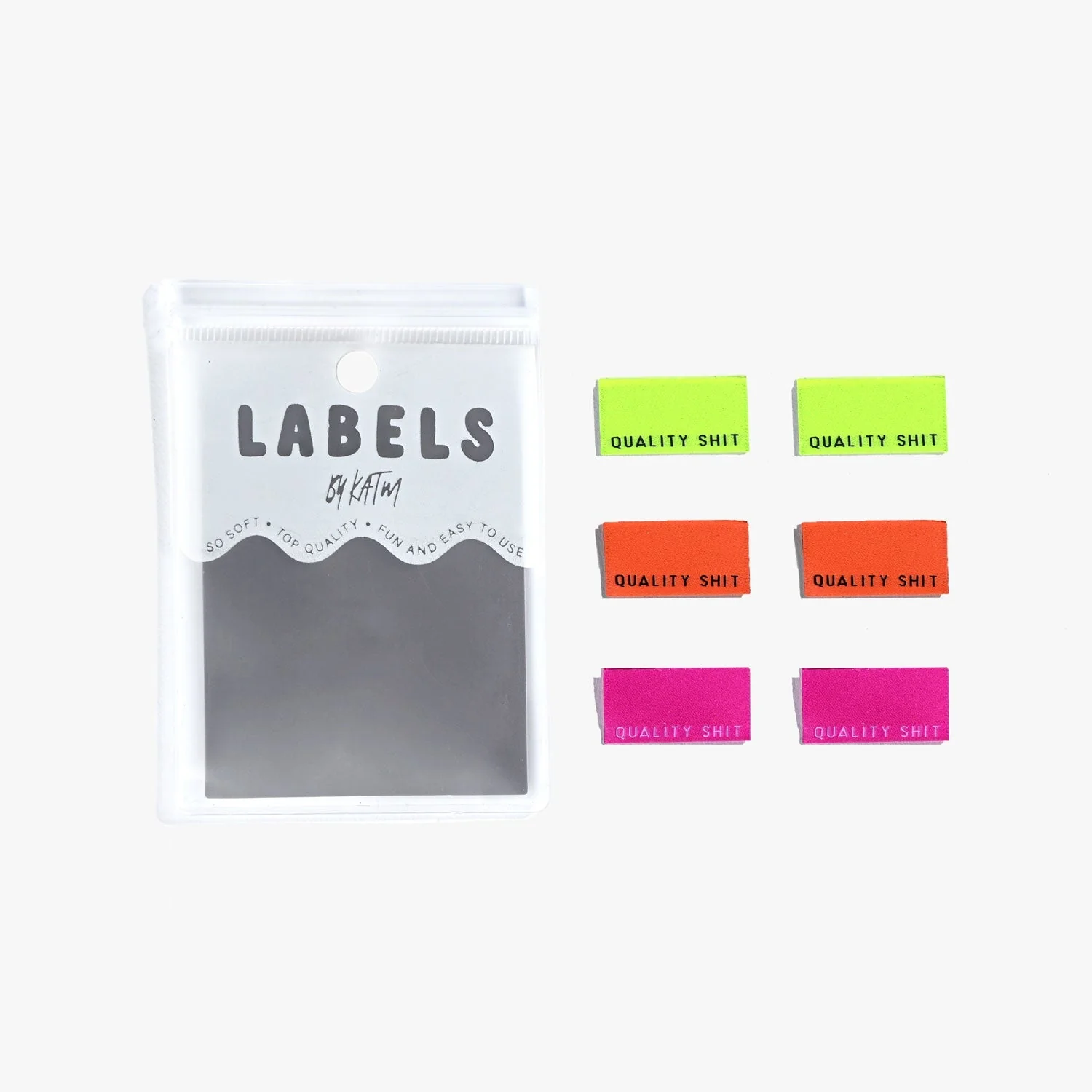 "QUALITY SHIT" Woven Label Pack - Kylie And The Machine - Image 2