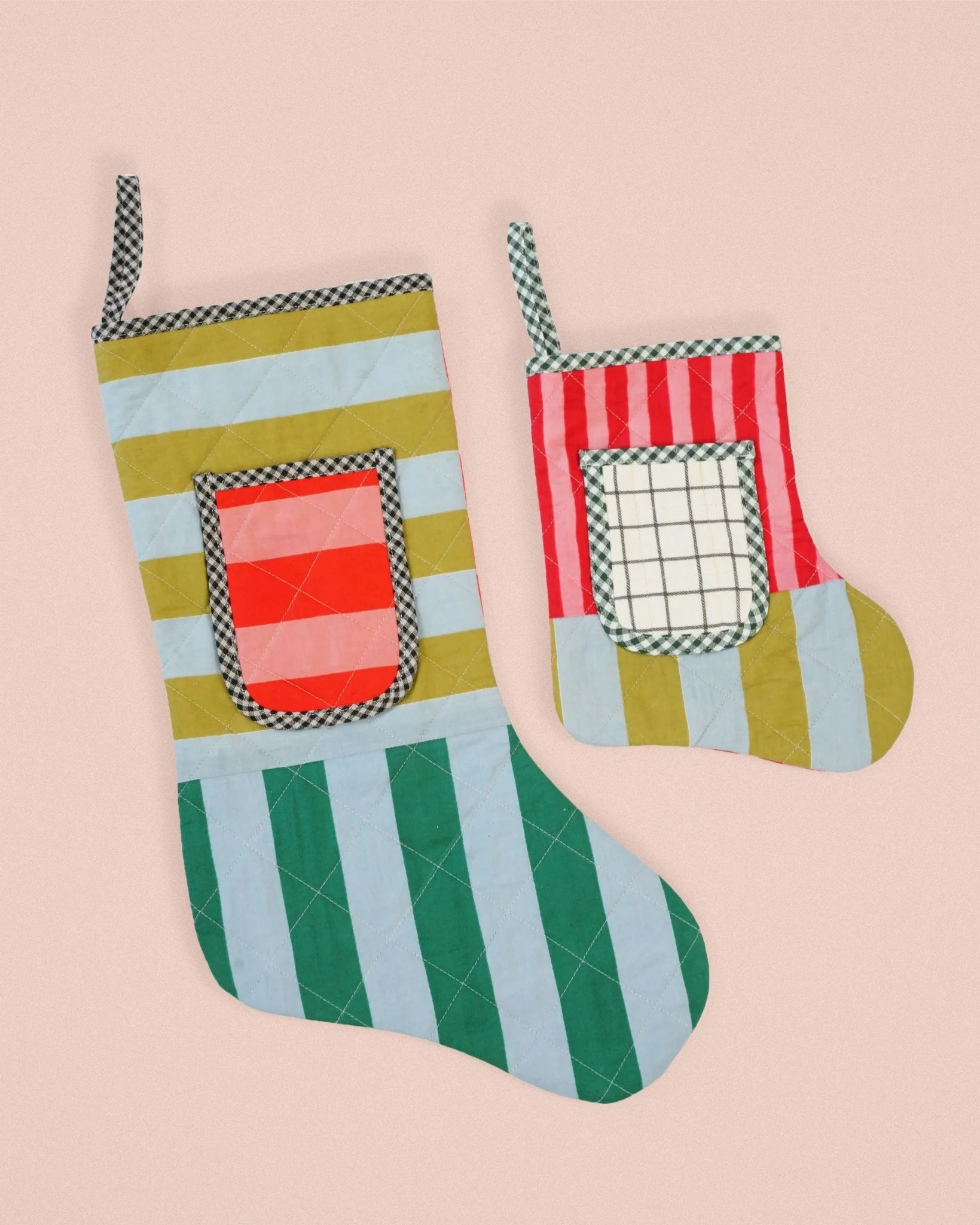 Quilted Pocket Stocking PDF Sewing Pattern - Matchy Matchy Sewing Club