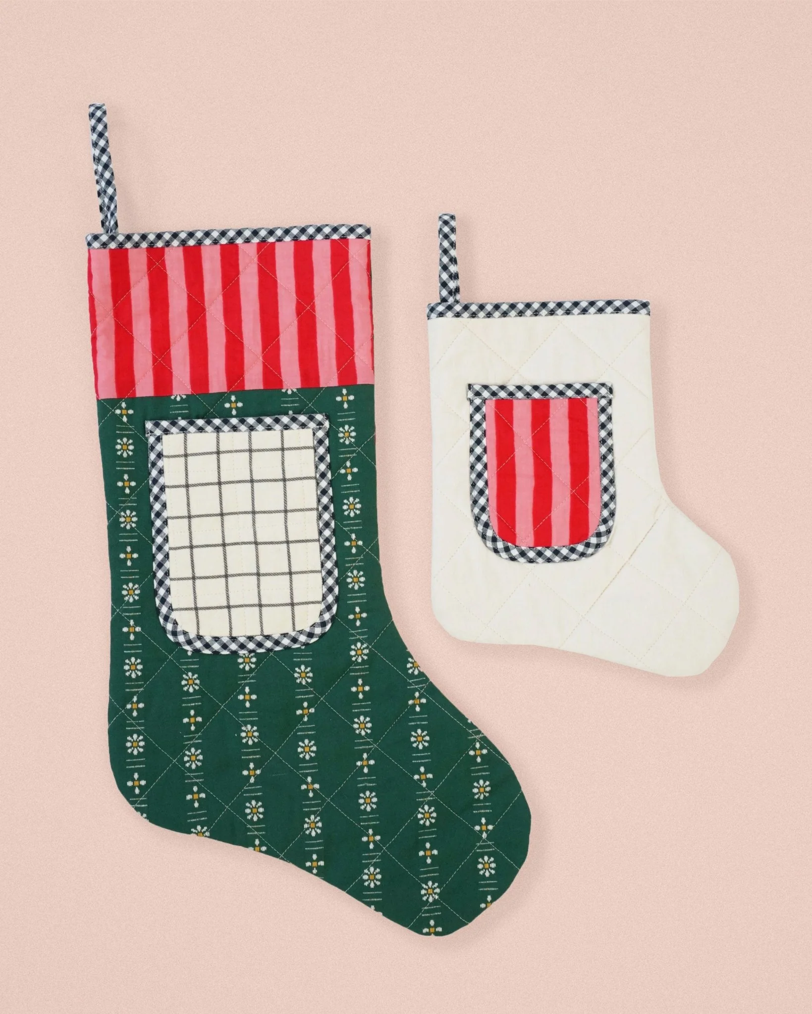 Quilted Pocket Stocking PDF Sewing Pattern - Matchy Matchy Sewing Club - Image 2