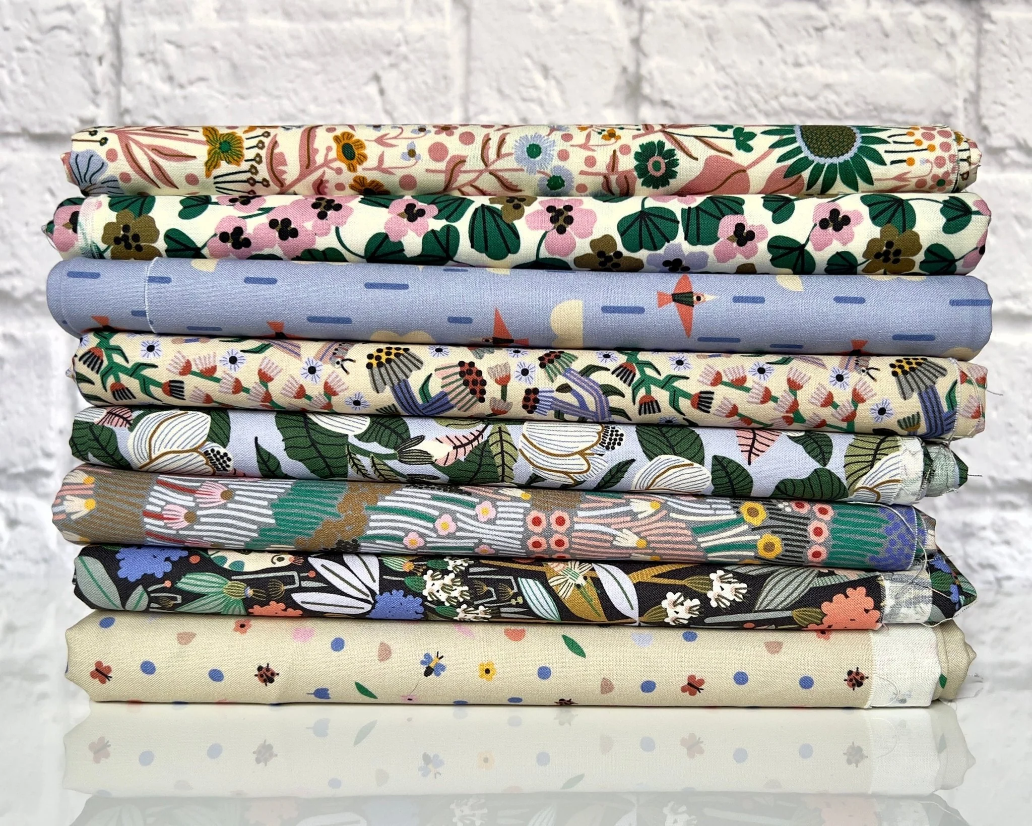 Rain Flock - Hidden Thicket - Leah Duncan - Cloud 9 Fabrics - Poplin - Image 4