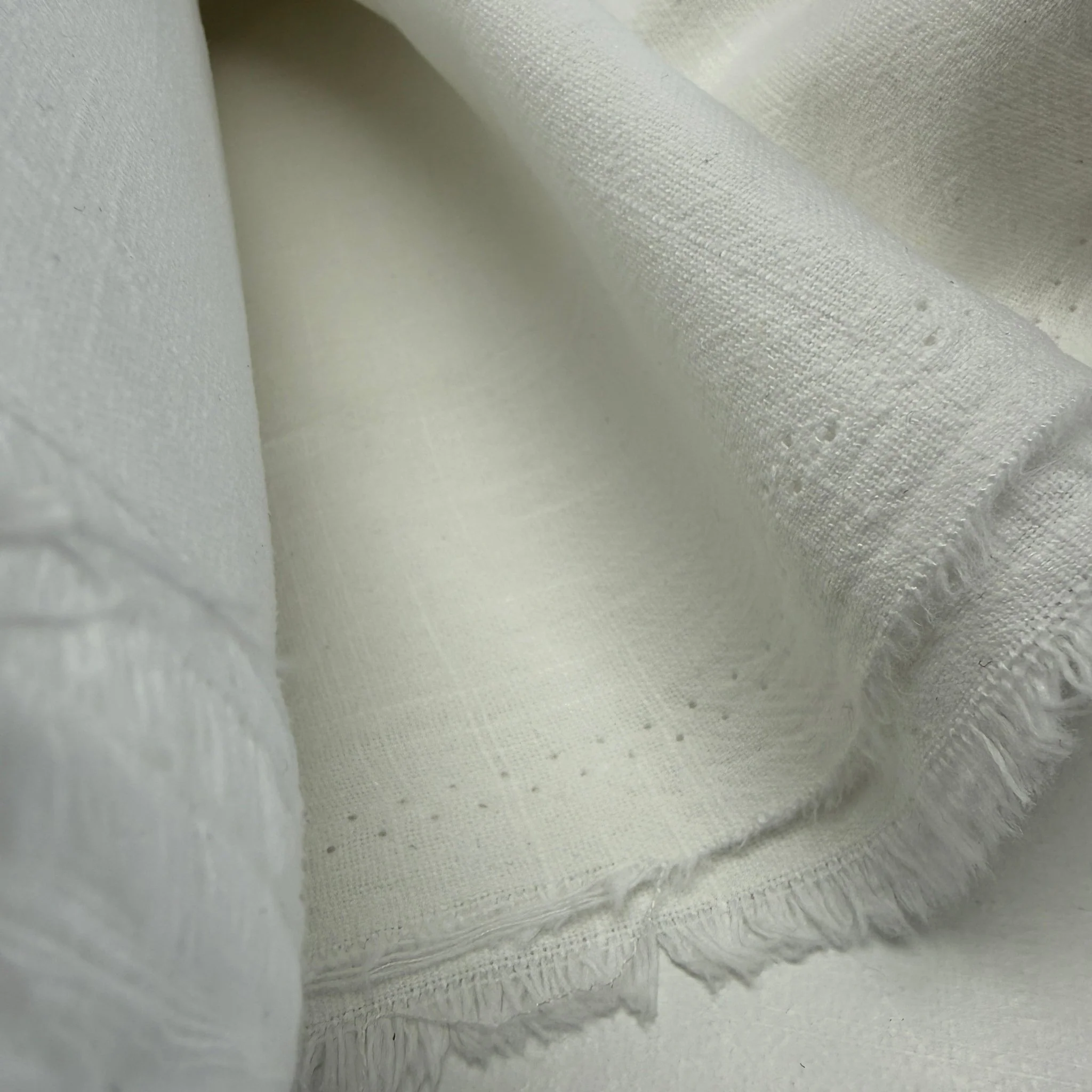 Ramie + Cotton Mix - Natural White