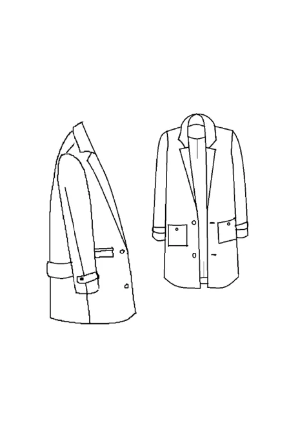 Ray Coat Paper Sewing Pattern - Maison Fauve - Image 7