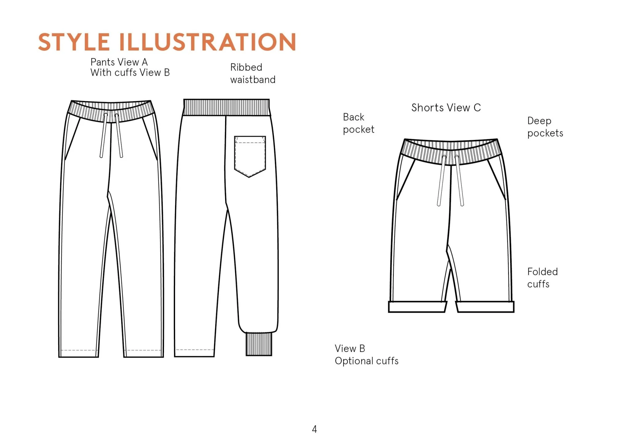 Rebel Sweatpants Mens Paper Pattern - Wardrobe by Me - Image 7
