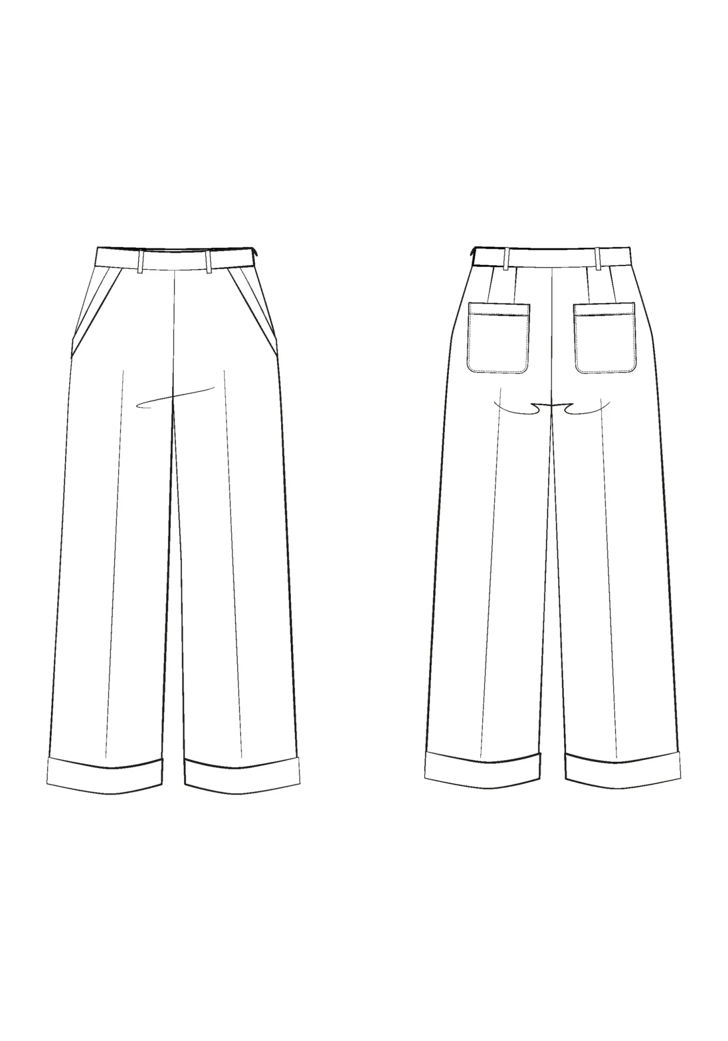 Récif Trousers Paper Sewing Pattern - Maison Fauve - Image 22