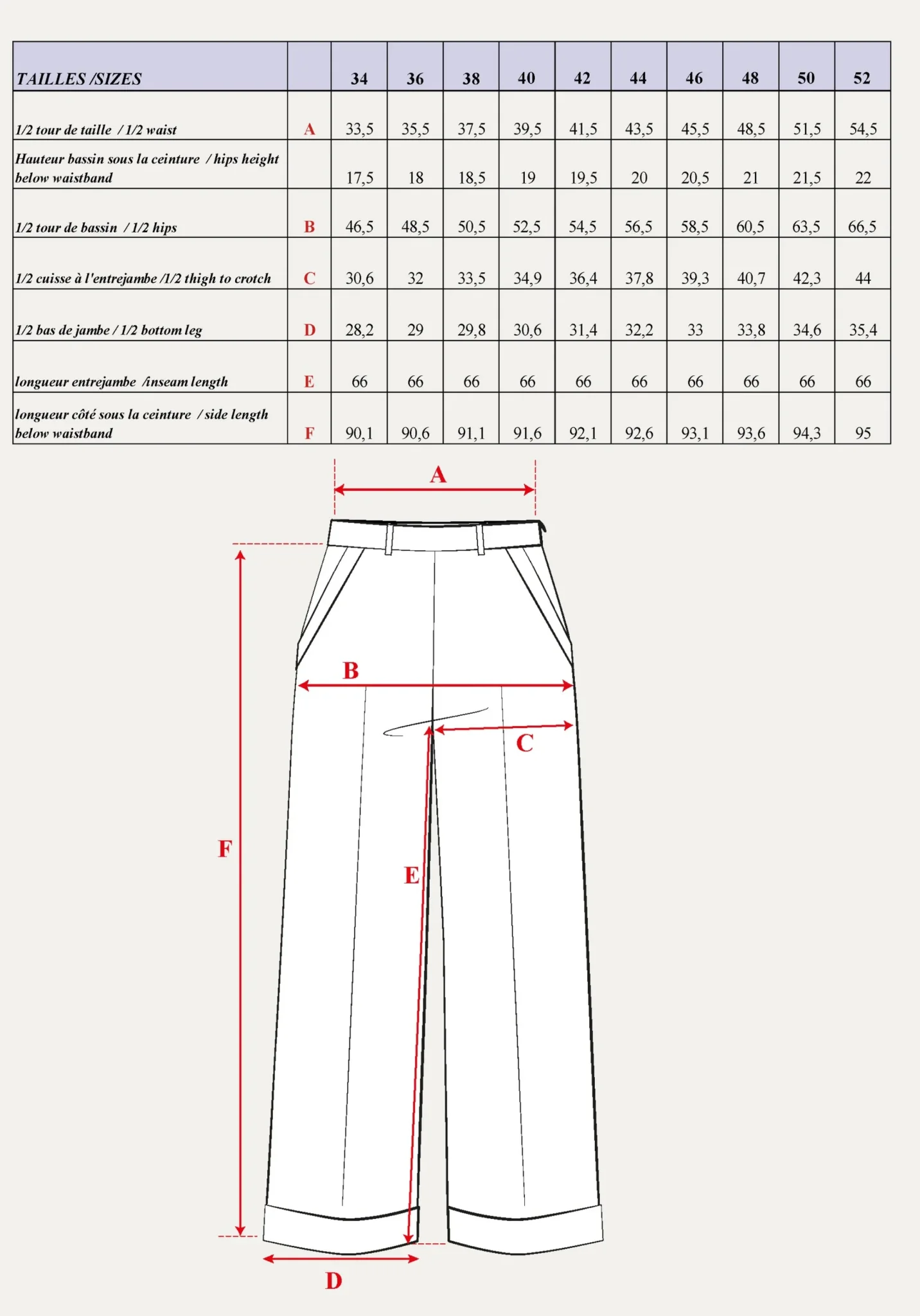 Récif Trousers Paper Sewing Pattern - Maison Fauve - Image 23
