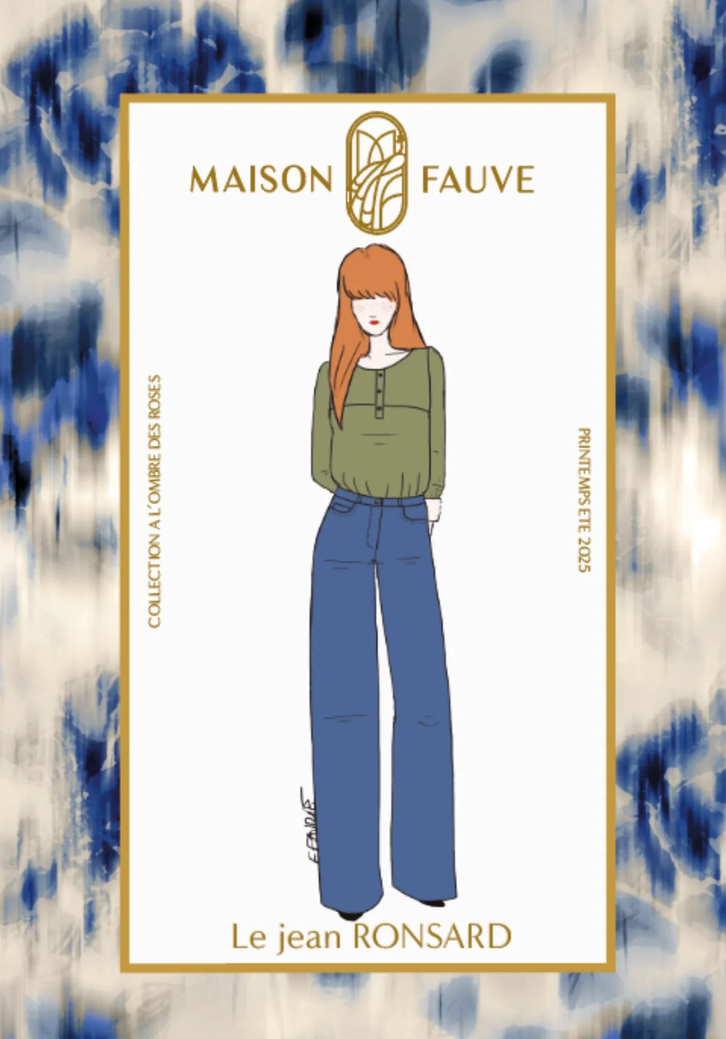 Ronsard Jeans Paper Sewing Pattern - Maison Fauve