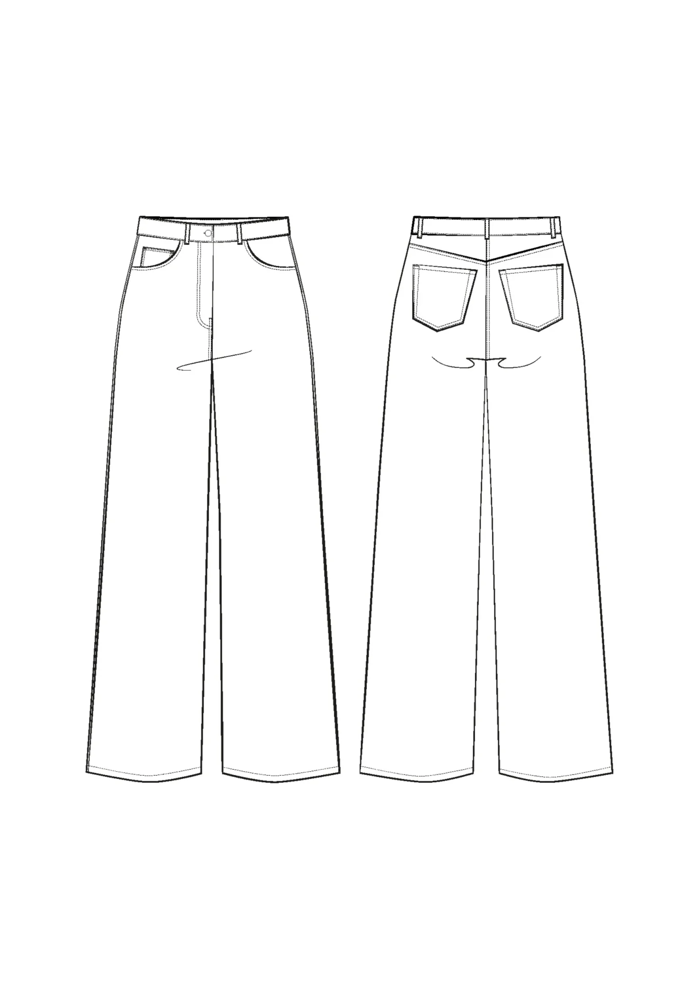 Ronsard Jeans Paper Sewing Pattern - Maison Fauve - Image 11
