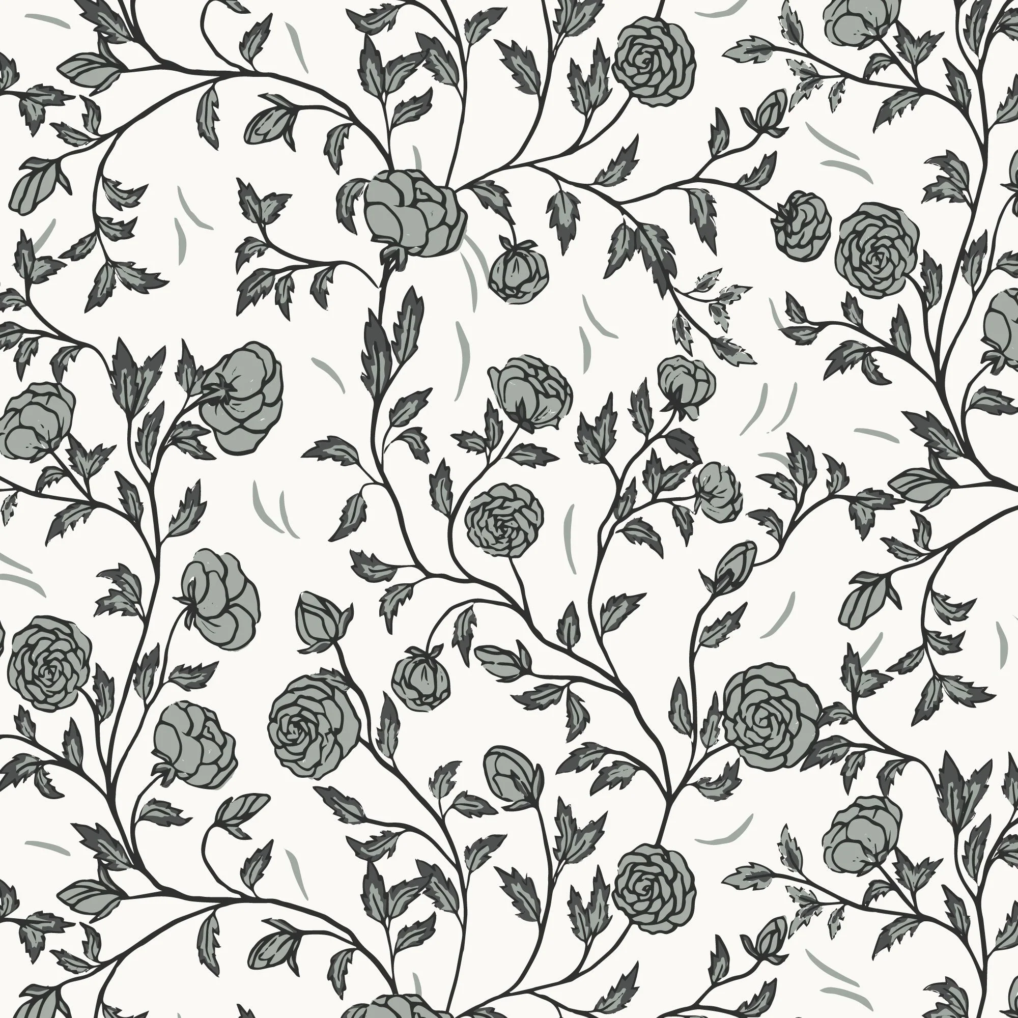Rose Bramble - Ivory - Twilight Reverie - Lisee Ree Designs - Cloud 9 Fabrics - Poplin - Image 3