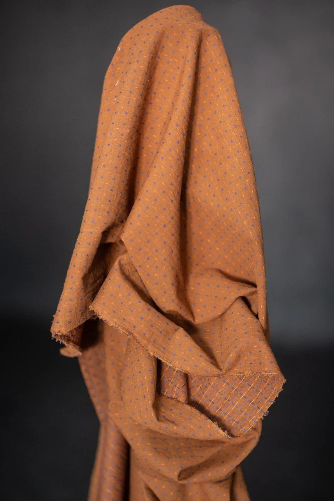 Rust Bobbette Cross Indian Cotton - Merchant & Mills
