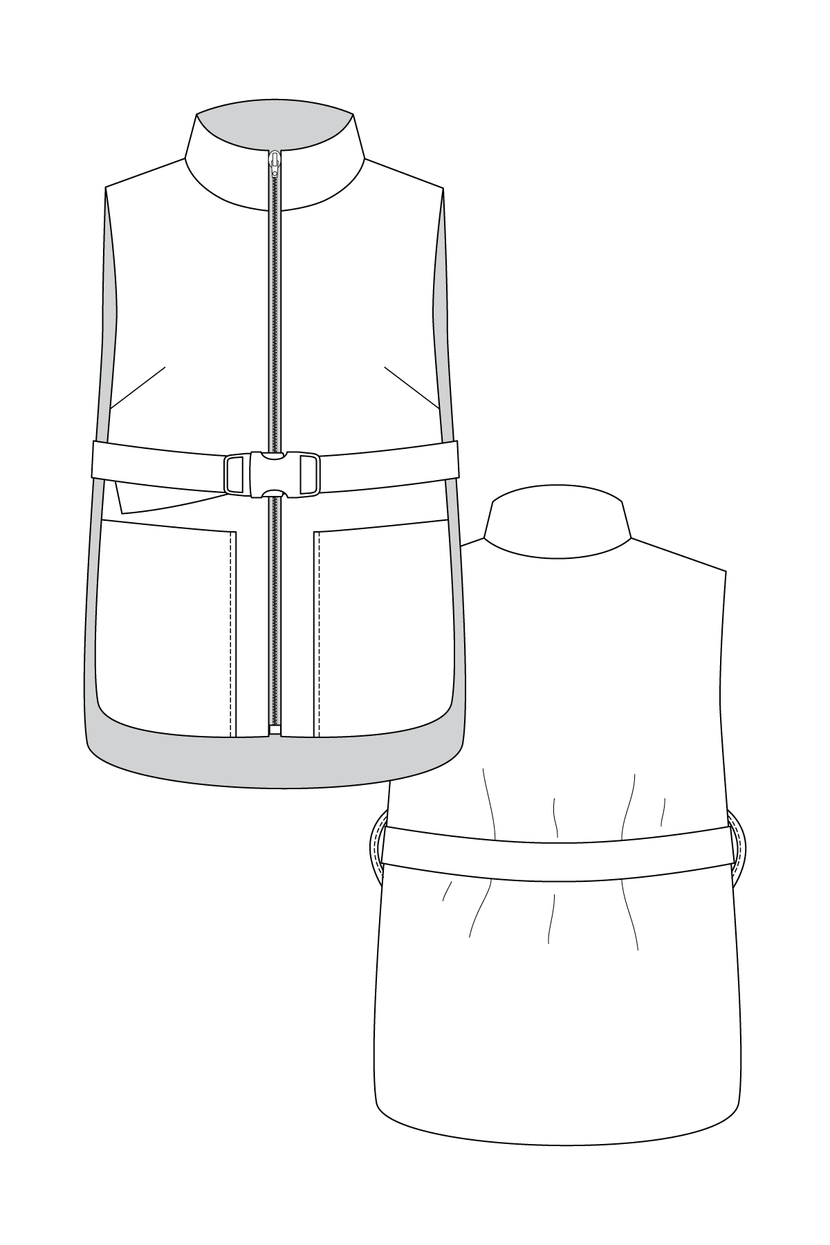 Saana Puffer Vest - PDF Pattern - Named Clothing - Image 9