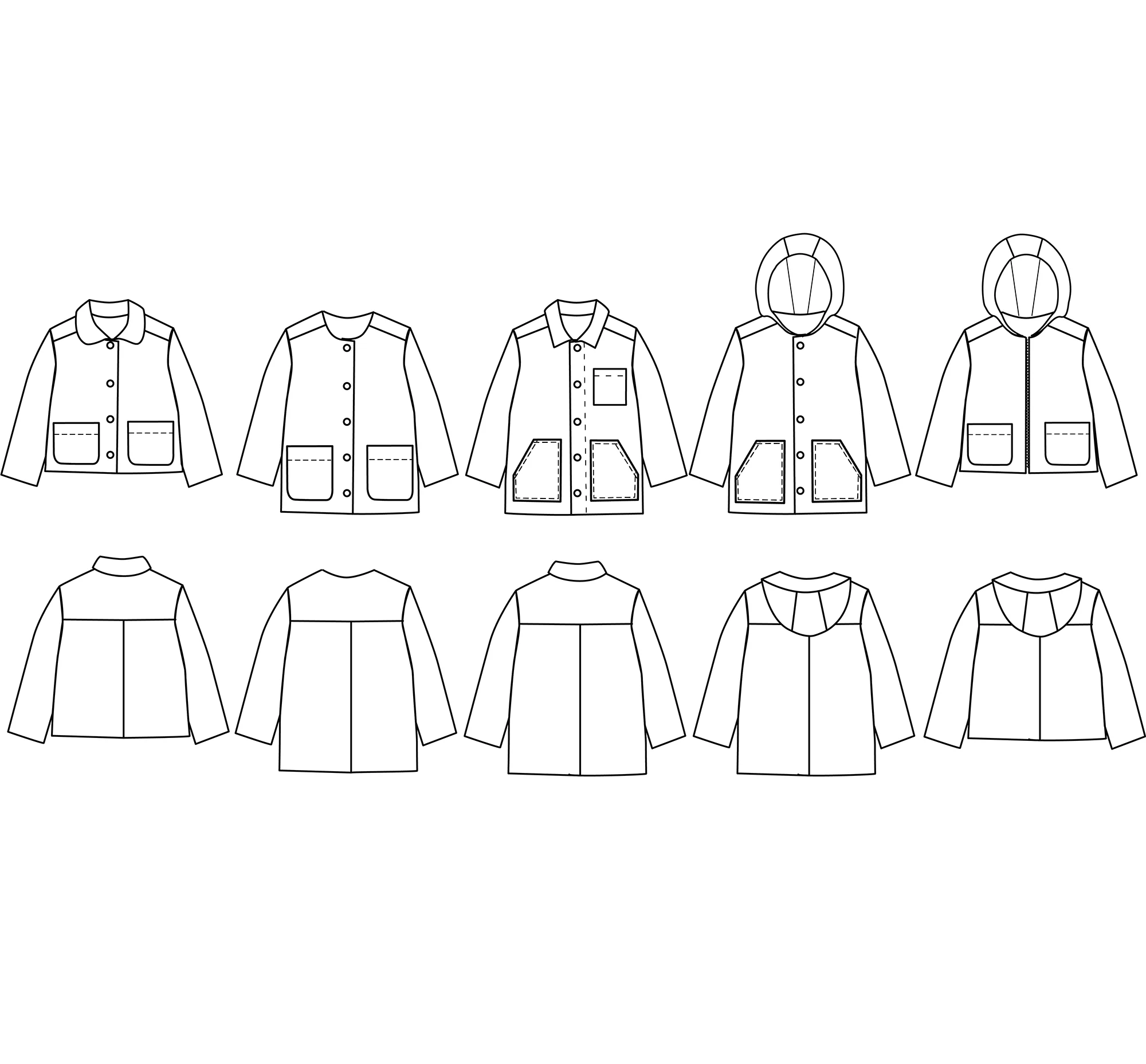 Sam Parka & Jacket Sewing Pattern - Baby Unisex 6m-4Y - Ikatee - Image 11