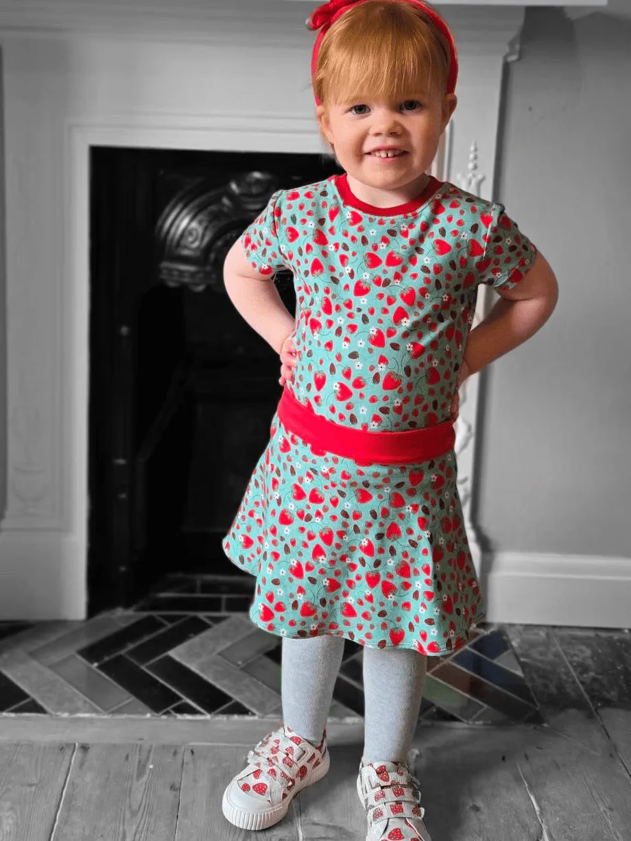 Sammie Skirt, Short, Skort + Tee - Kids Paper Sewing Pattern - Two Stitches Patterns
