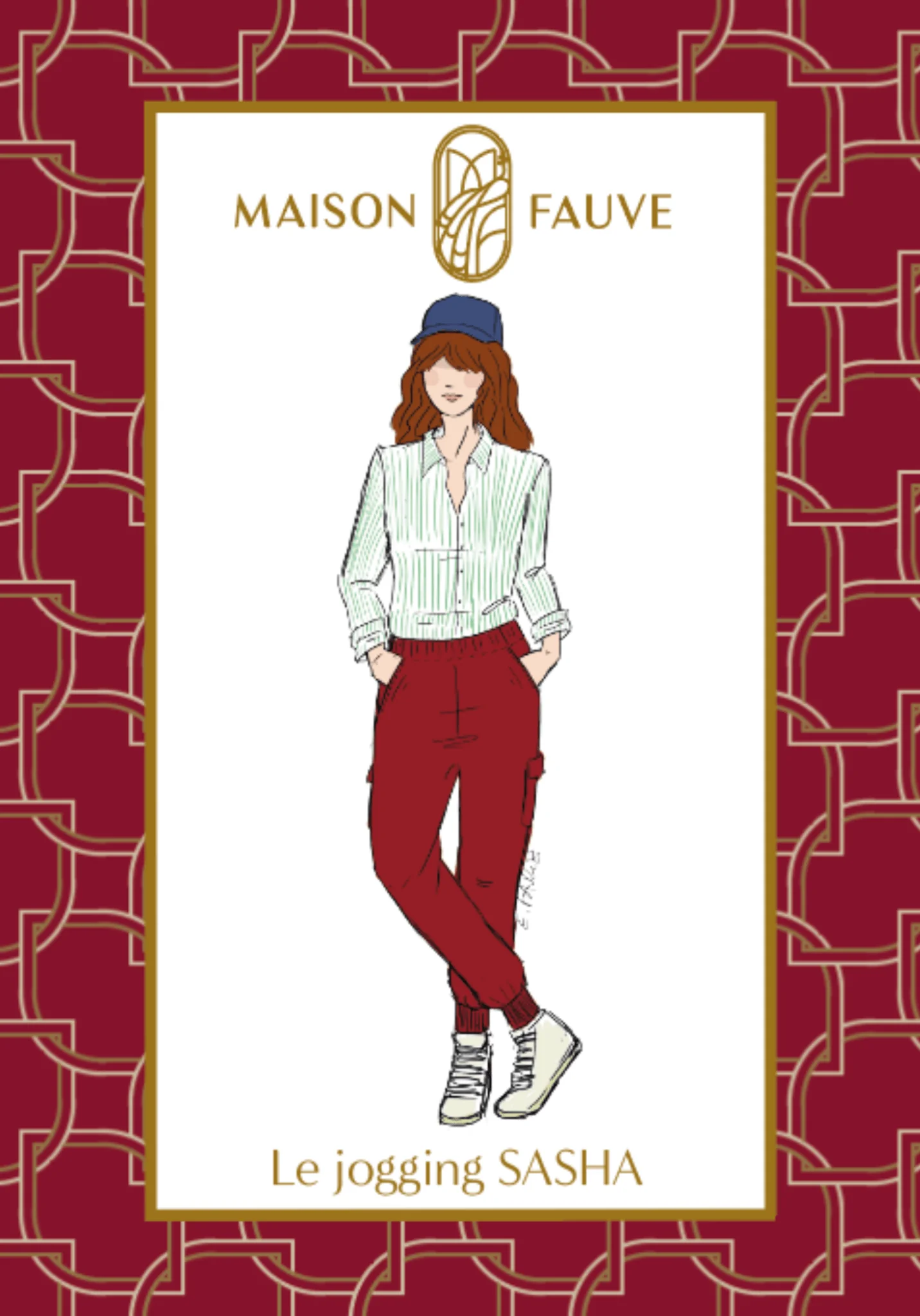 Sasha Jogger Trousers Paper Sewing Pattern - Maison Fauve