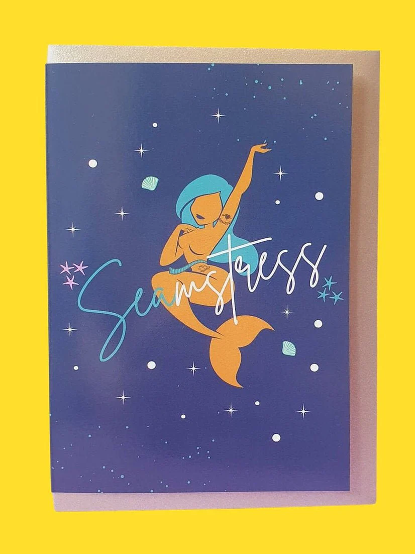 "SEAMSTRESS" Sewing Themed Greeting Card - Sew Anonymous