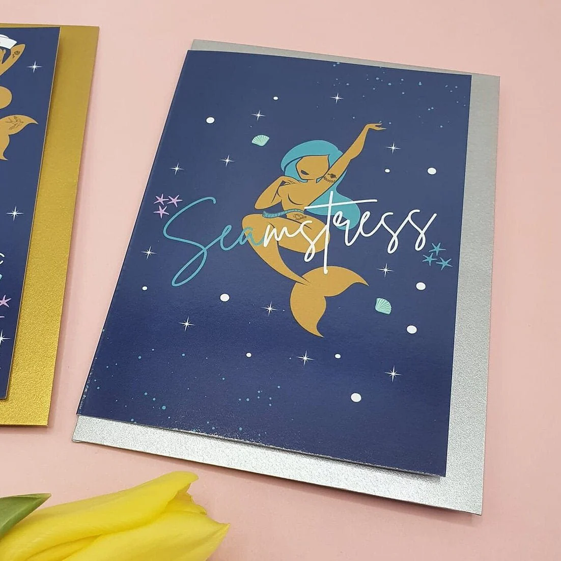 "SEAMSTRESS" Sewing Themed Greeting Card - Sew Anonymous - Image 4