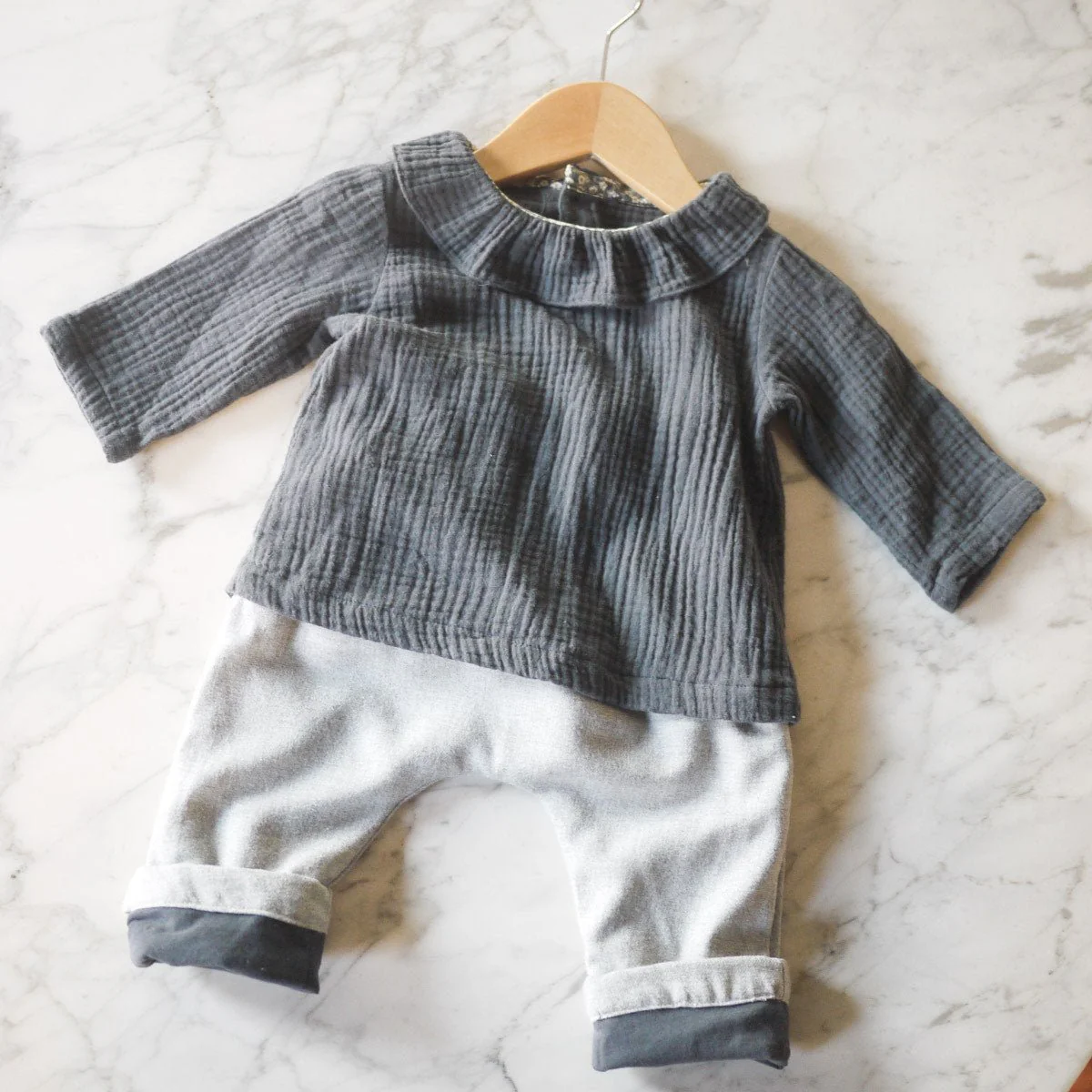 Sevilla Unisex Harem Pants Sewing Pattern - Baby 1M/4Y - Ikatee - Image 4