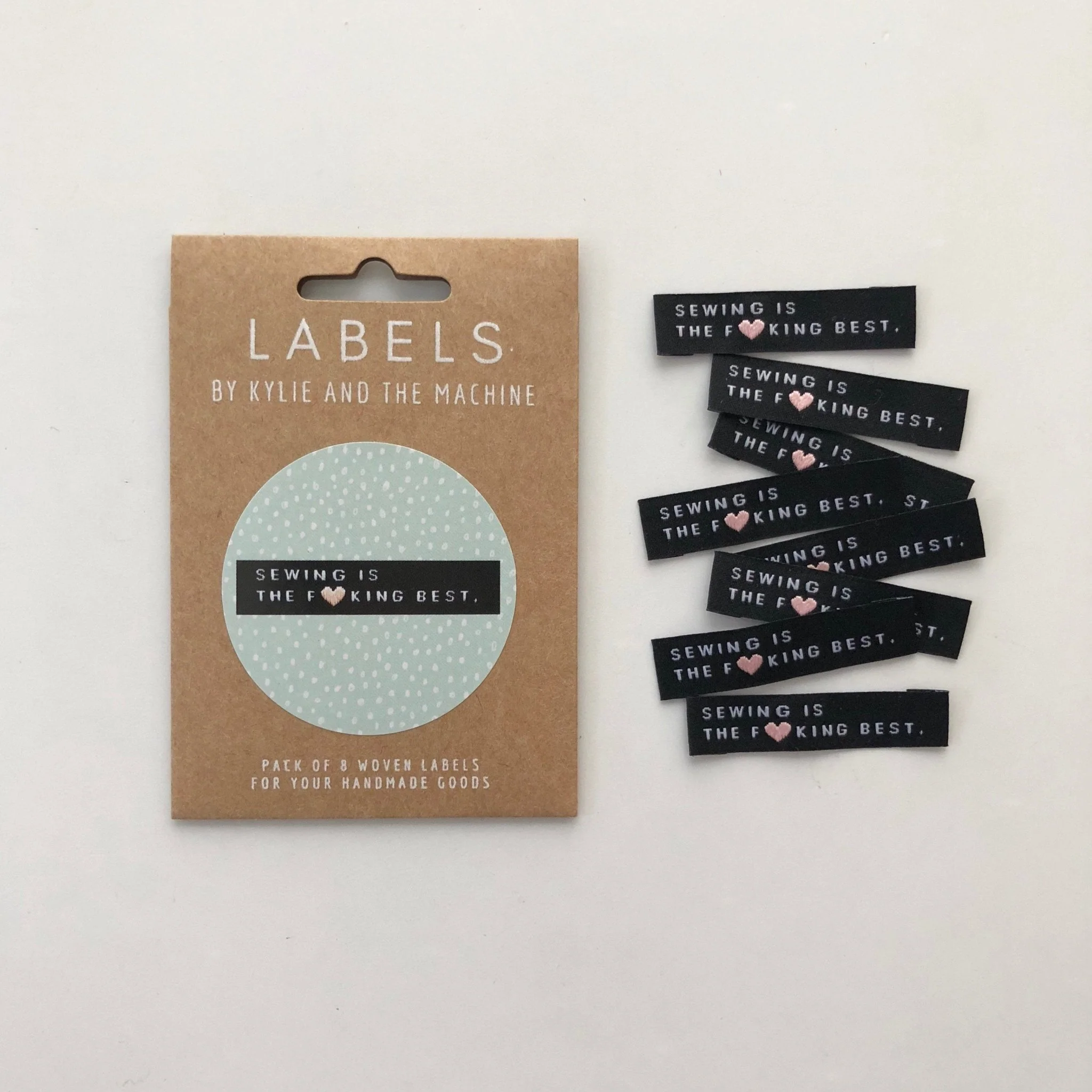 "SEWING IS THE F*CKING BEST" Woven Label Pack - Kylie And The Machine - Image 3