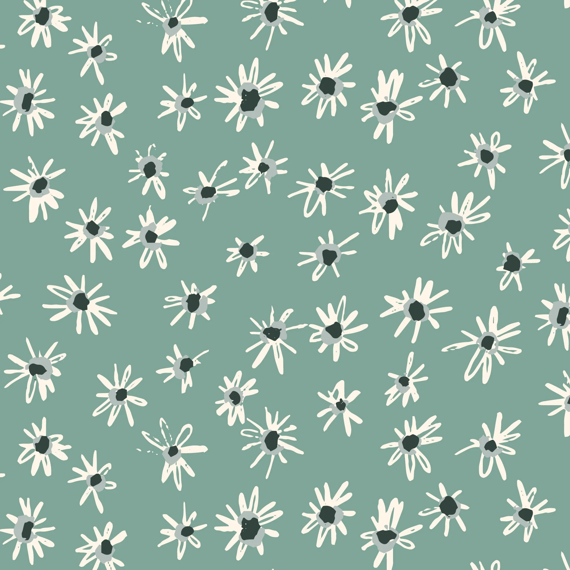 Shata - Turquoise - Kindred Comforts - Tanya Celia - Cloud 9 Fabrics - Poplin - Image 3