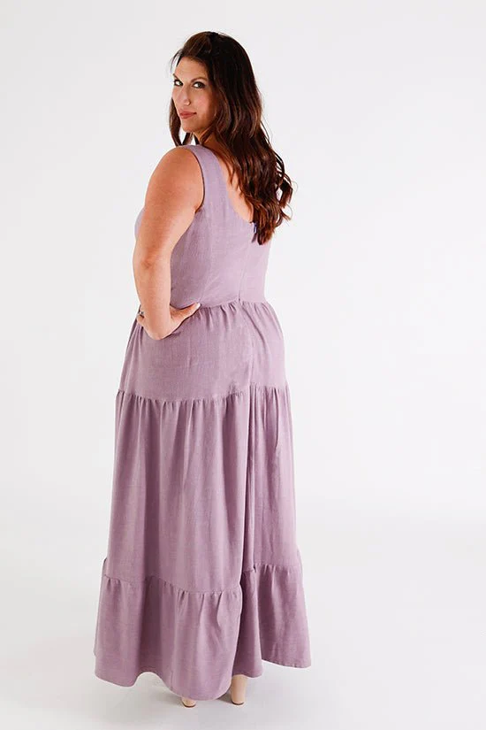 Shay Maxi Dress Pattern - Chalk + Notch - Image 15