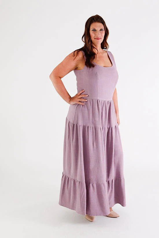Shay Maxi Dress Pattern - Chalk + Notch - Image 17
