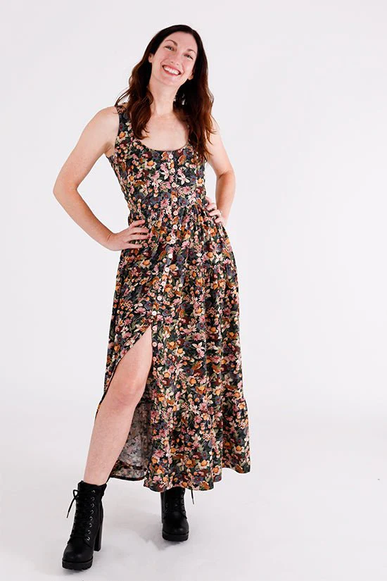 Shay Maxi Dress Pattern - Chalk + Notch - Image 22