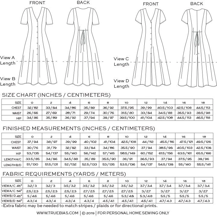 Shelby Dress & Romper Sewing Pattern - True Bias - Image 4