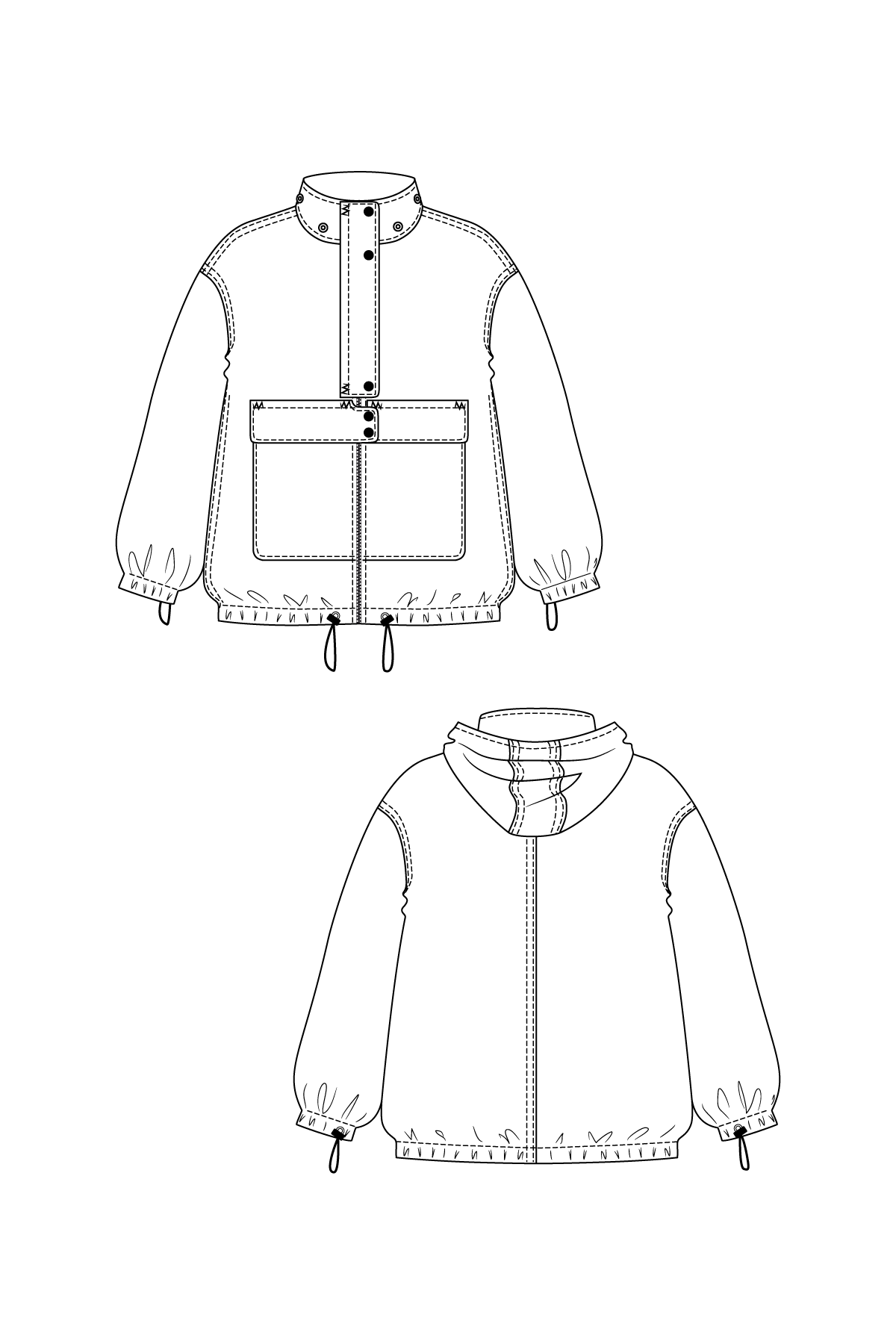 Sirkka Hooded Jacket - Named Clothing - Sewing Pattern - Image 8