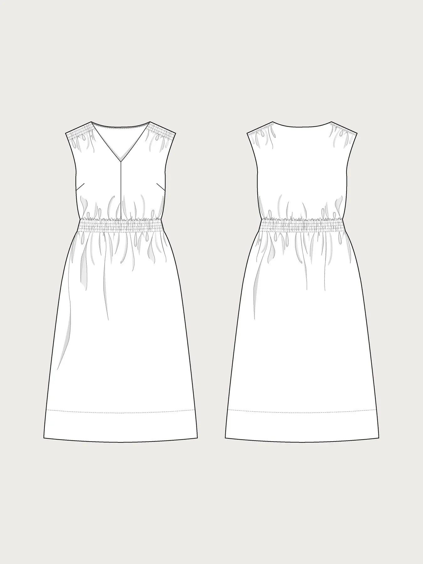 Smocked Dress Pattern - The Assembly Line -XS3XL - Image 8