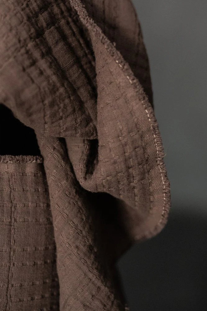 Soft Stitch Archie Brown - Jacquard Cotton - Merchant & Mills - Image 3