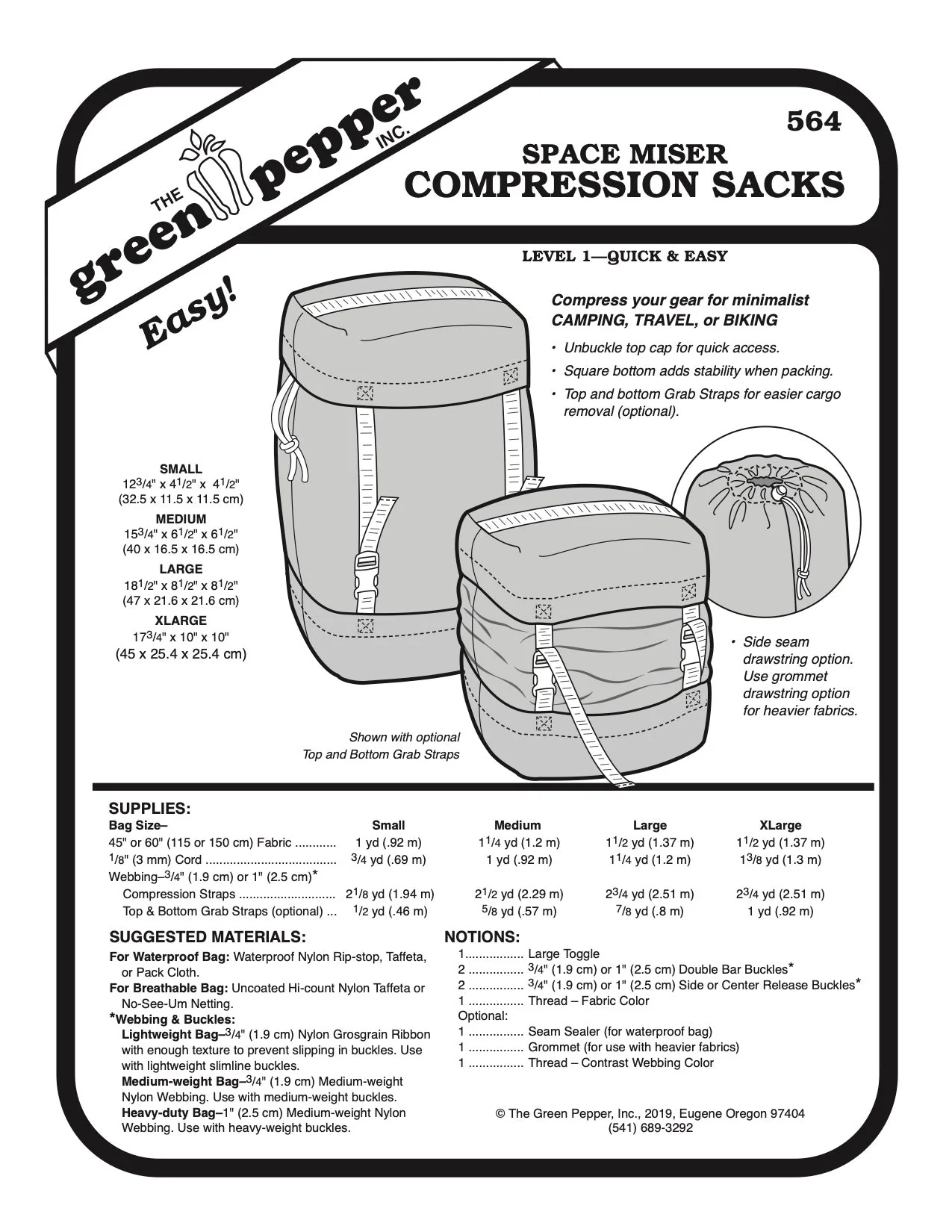 Space Miser Compression Sacks - 564 - The Green Pepper Patterns - Image 2