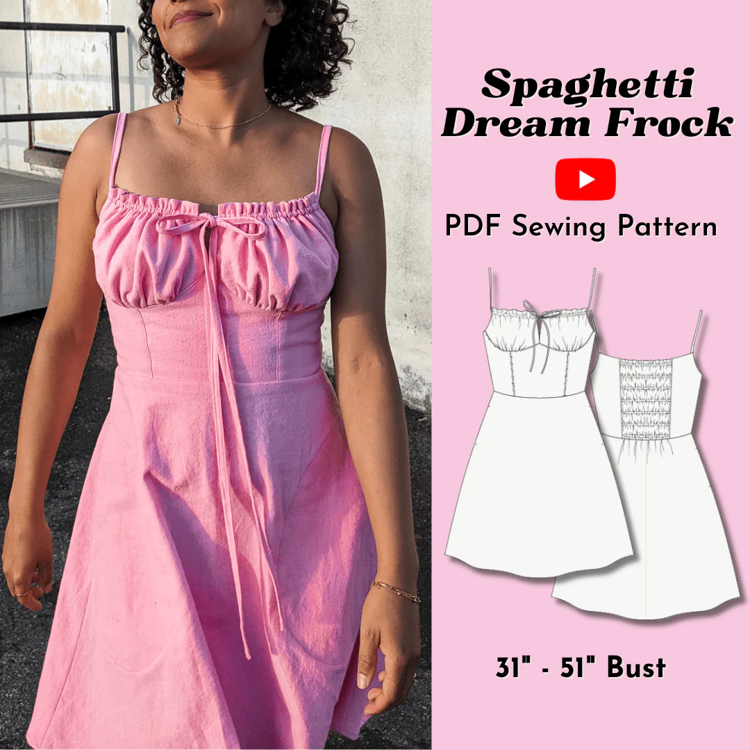 Spaghetti Dream Frock PDF Pattern - Lydia Naomi