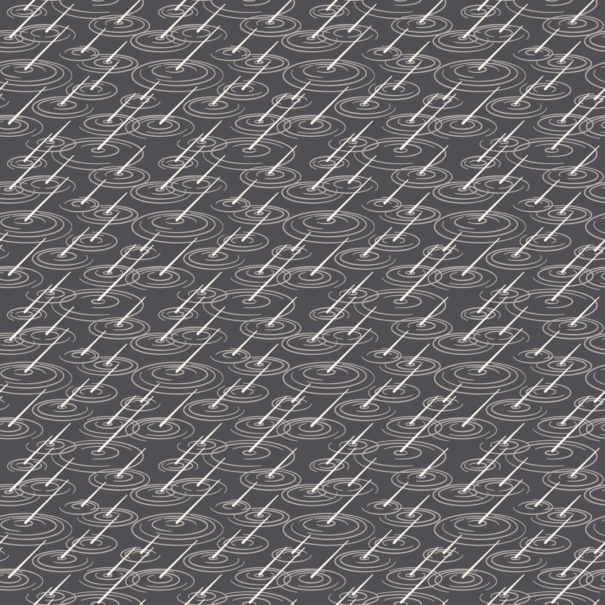 Splash Splash - Dark Grey - Spring Showers - Ann Gardner - Cloud 9 Fabrics - Poplin - Image 3