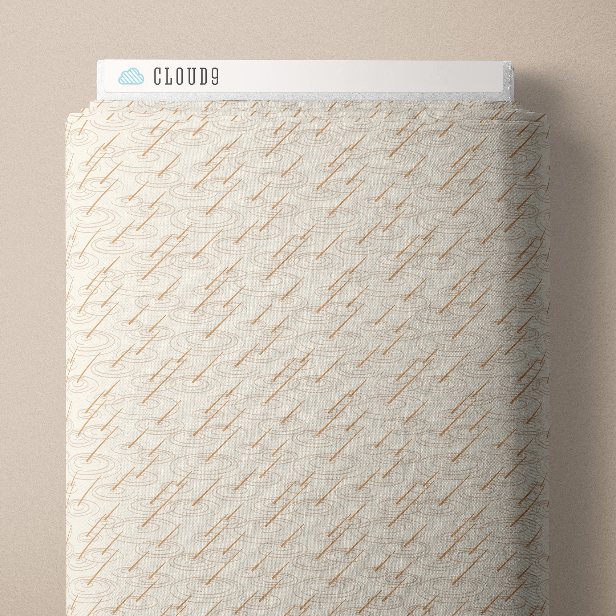 Splash Splash - Natural - Spring Showers - Ann Gardner - Cloud 9 Fabrics - Poplin