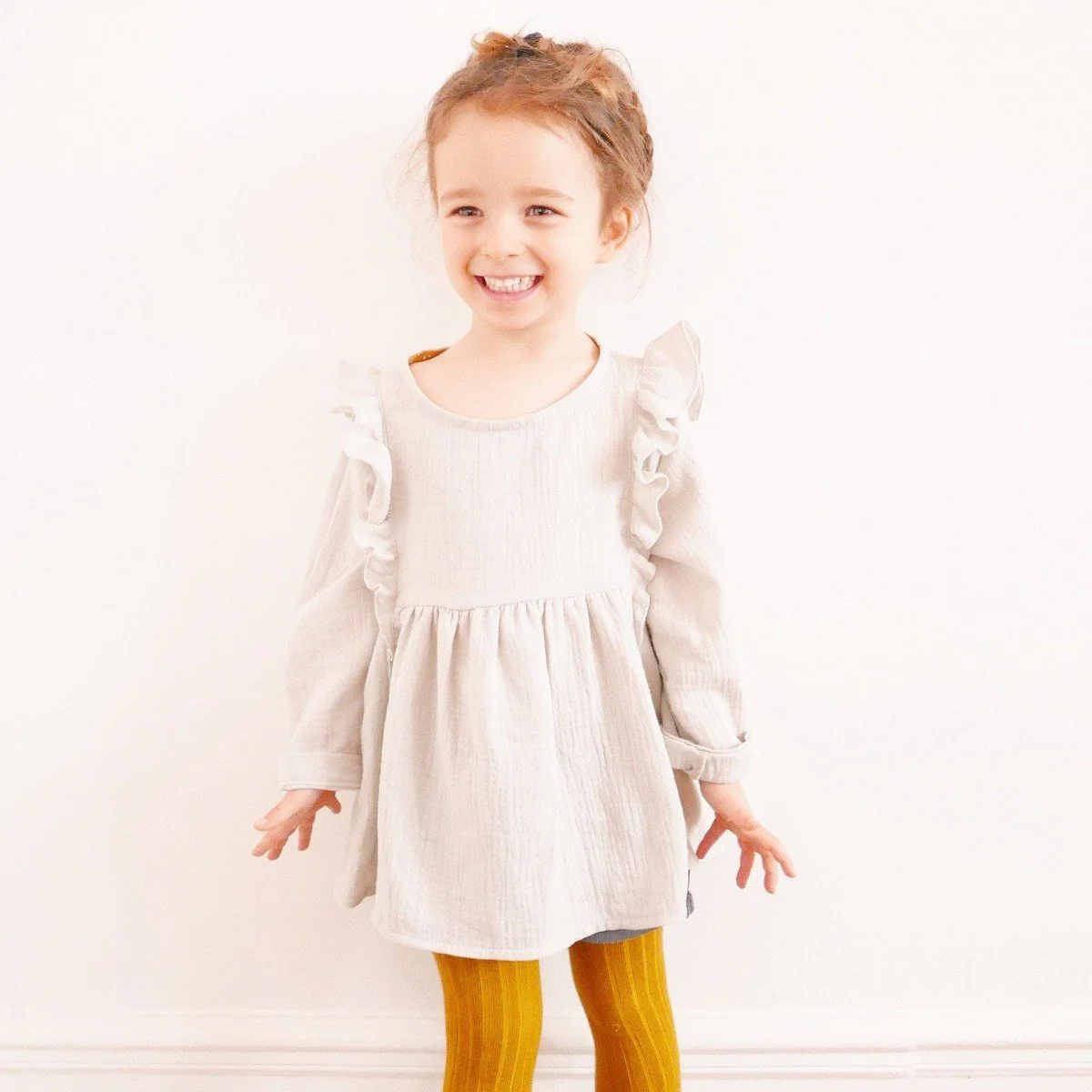 Stella Blouse or Dress Sewing Pattern - Girls 3/12Y - Ikatee