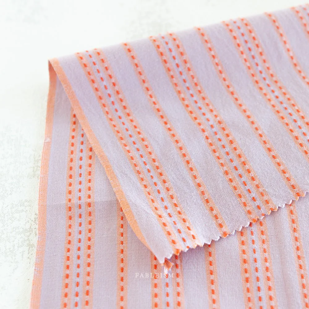 Stitch Stripe - Lavender - Lucky Loom - Fableism Supply Co. - Image 2